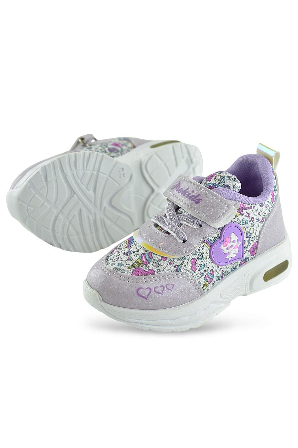 3000 Ortopedik Taban Çocuk Spor Ayakkabı Işıklı Bebe Spor Ayakkabı - Görsel 5