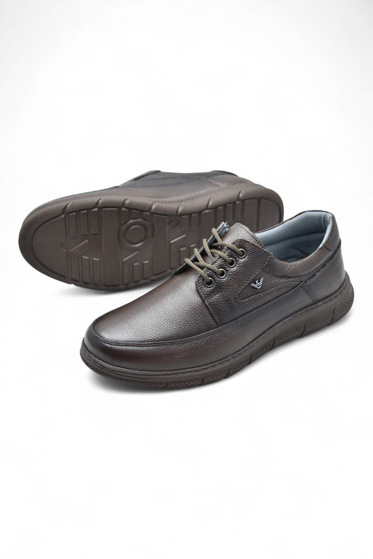 TAB202 Topuk Jelli Ortopedik Taban Hakiki Deri Erkek Ayakkabı Poli Hafif Taban - Görsel 5