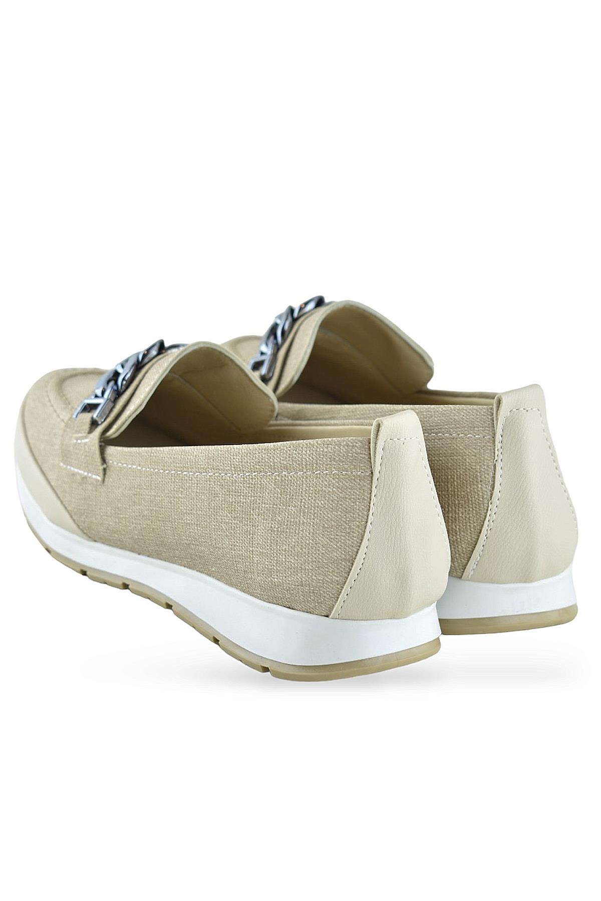 230W Rahat Ortopedik Taban Günlük Kadın Ayakkabı Babet Kadın Yazlık Ayakkabı - Görsel 5