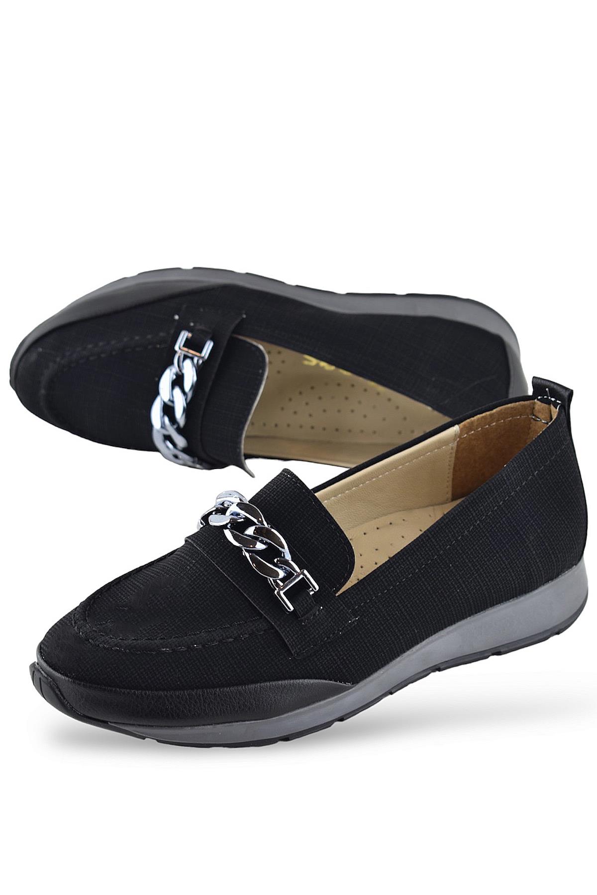 230W Rahat Ortopedik Taban Günlük Kadın Ayakkabı Babet Kadın Yazlık Ayakkabı - Görsel 3