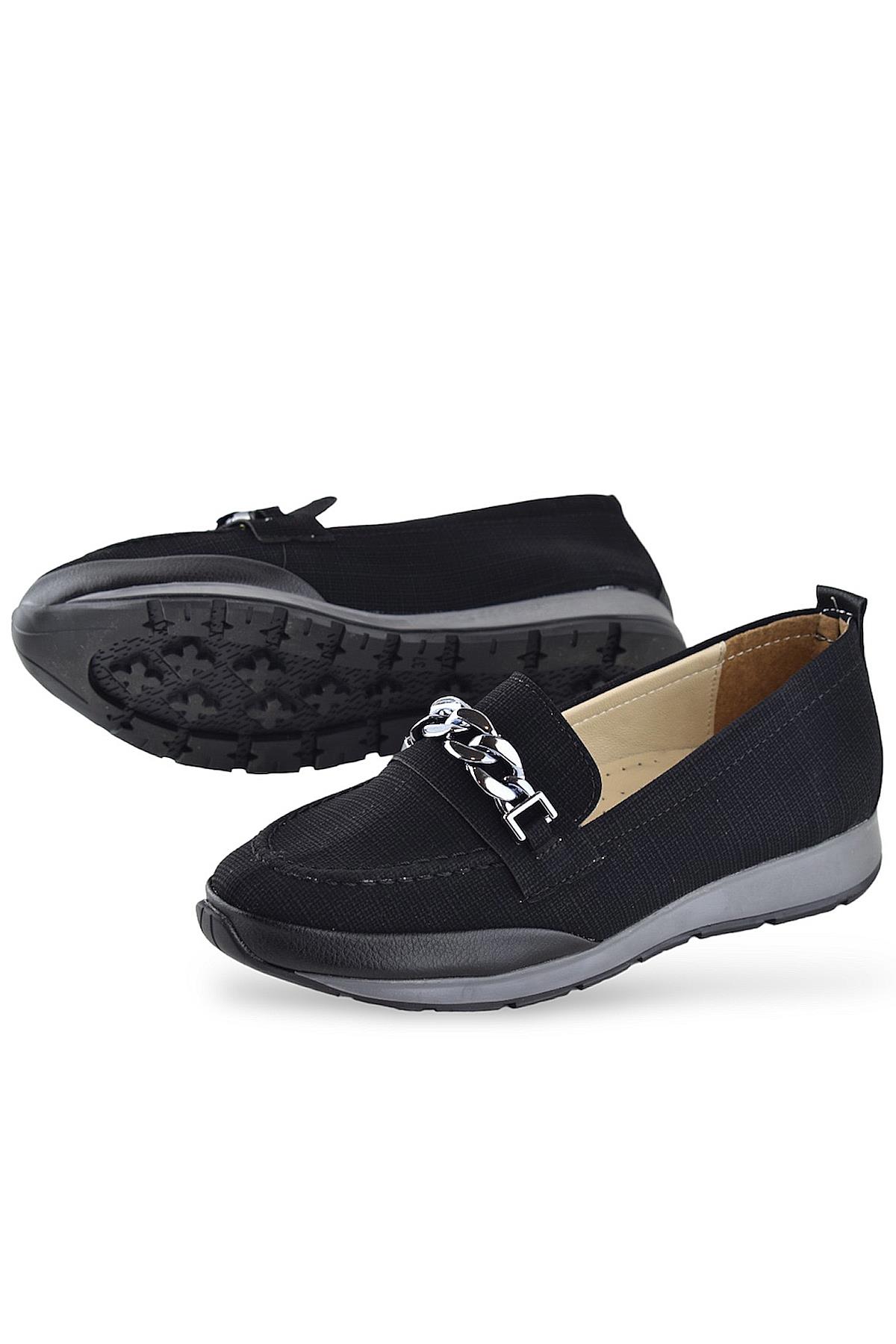 230W Rahat Ortopedik Taban Günlük Kadın Ayakkabı Babet Kadın Yazlık Ayakkabı - Görsel 4