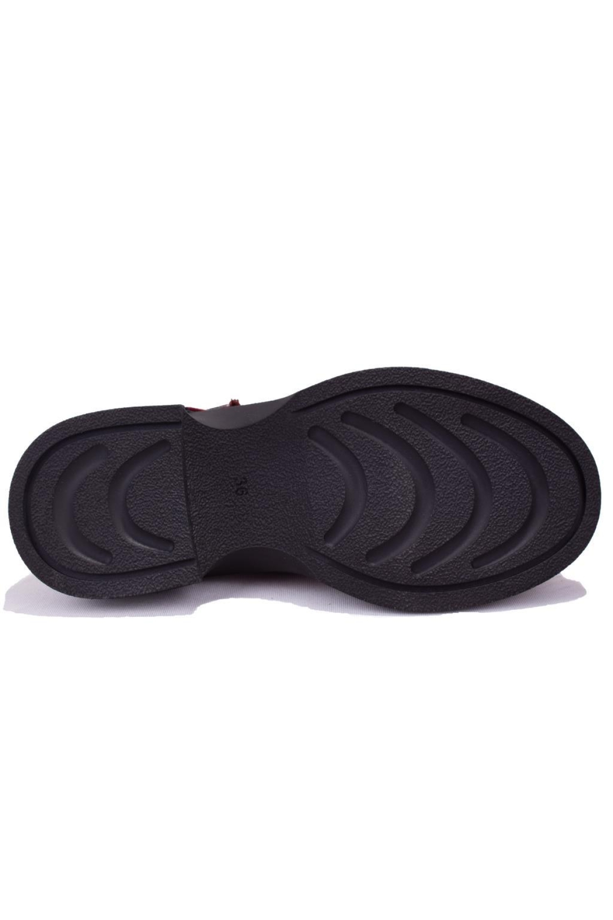 DZA07-1004213 Bordo Günlük Spor Klasik Kadın Ayakkabı - Görsel 5