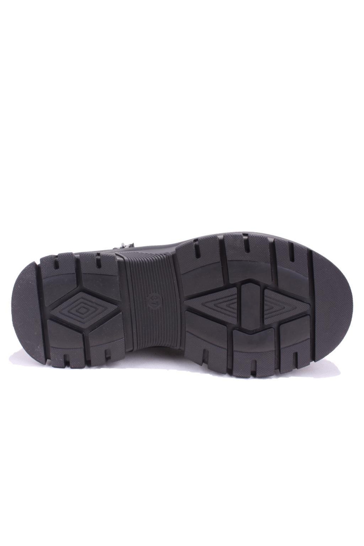 DZA07-627586 Siyah Ortopedik Günlük DüzTopuk Kadın Bot - Görsel 5