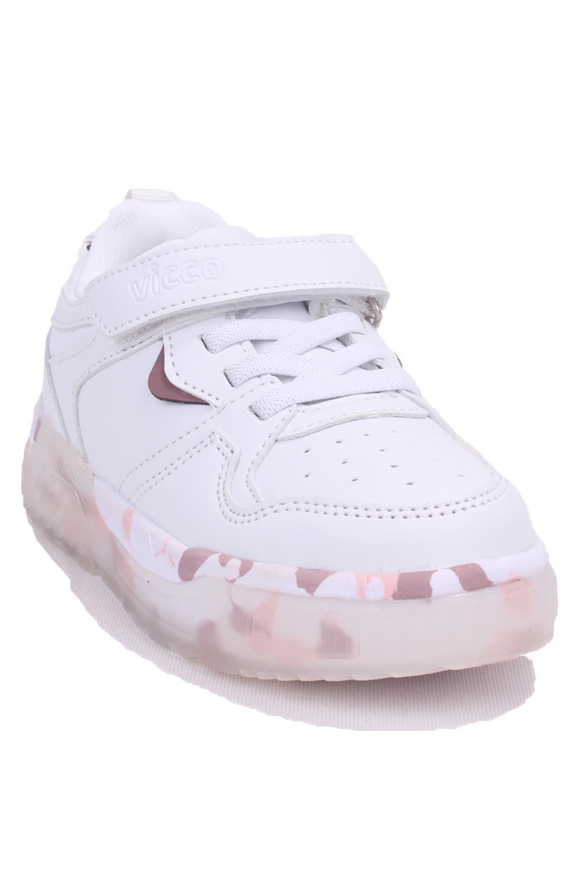 Monaco 346F24K304 Beyaz Pudra Ortopedik Günlük Kız Çocuk Spor Ayakkabı - Görsel 3