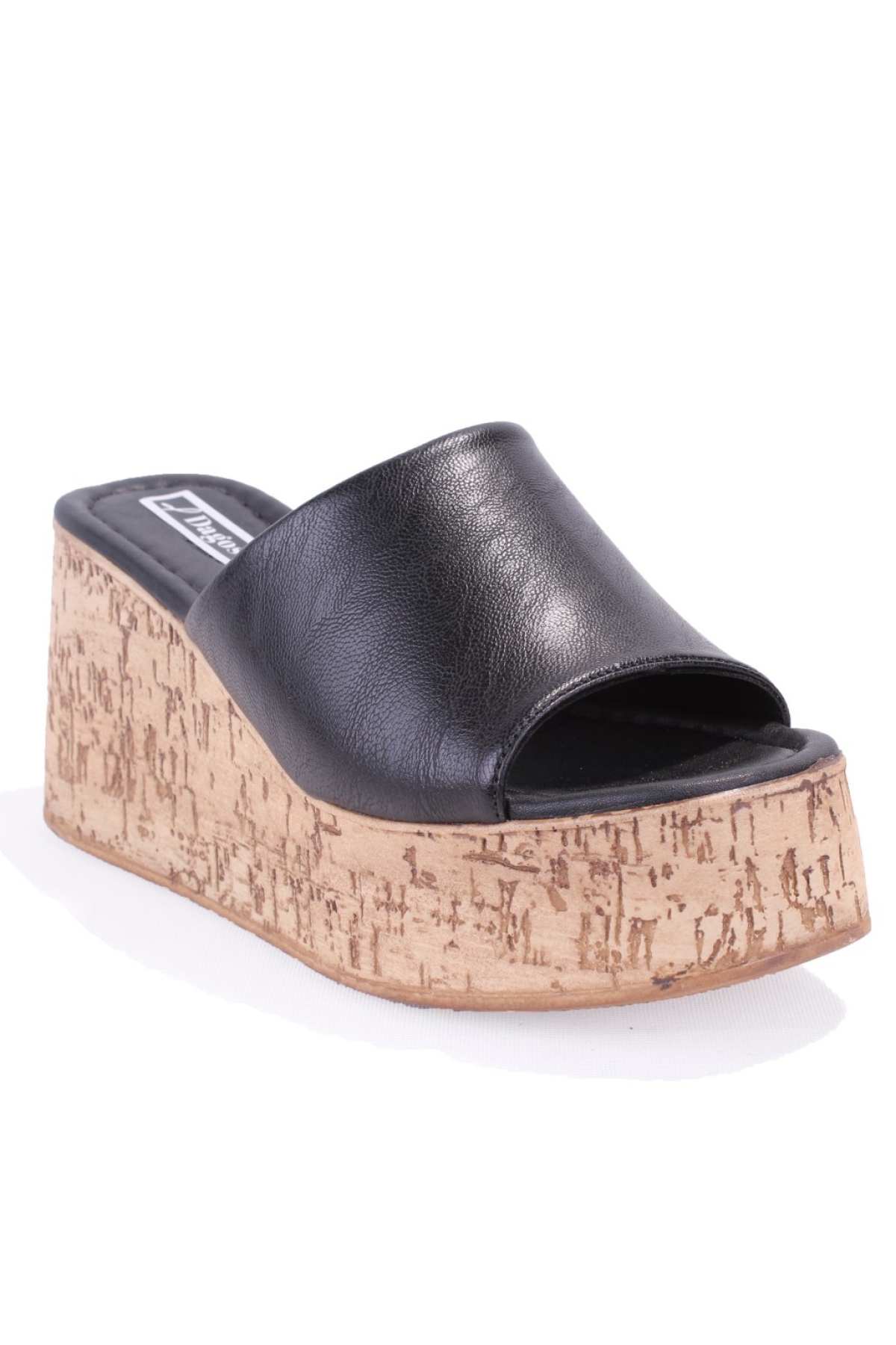 DZA07-8961510 Siyah Ortopedik Günlük Feta Taban Kadın Terlik - Görsel 3
