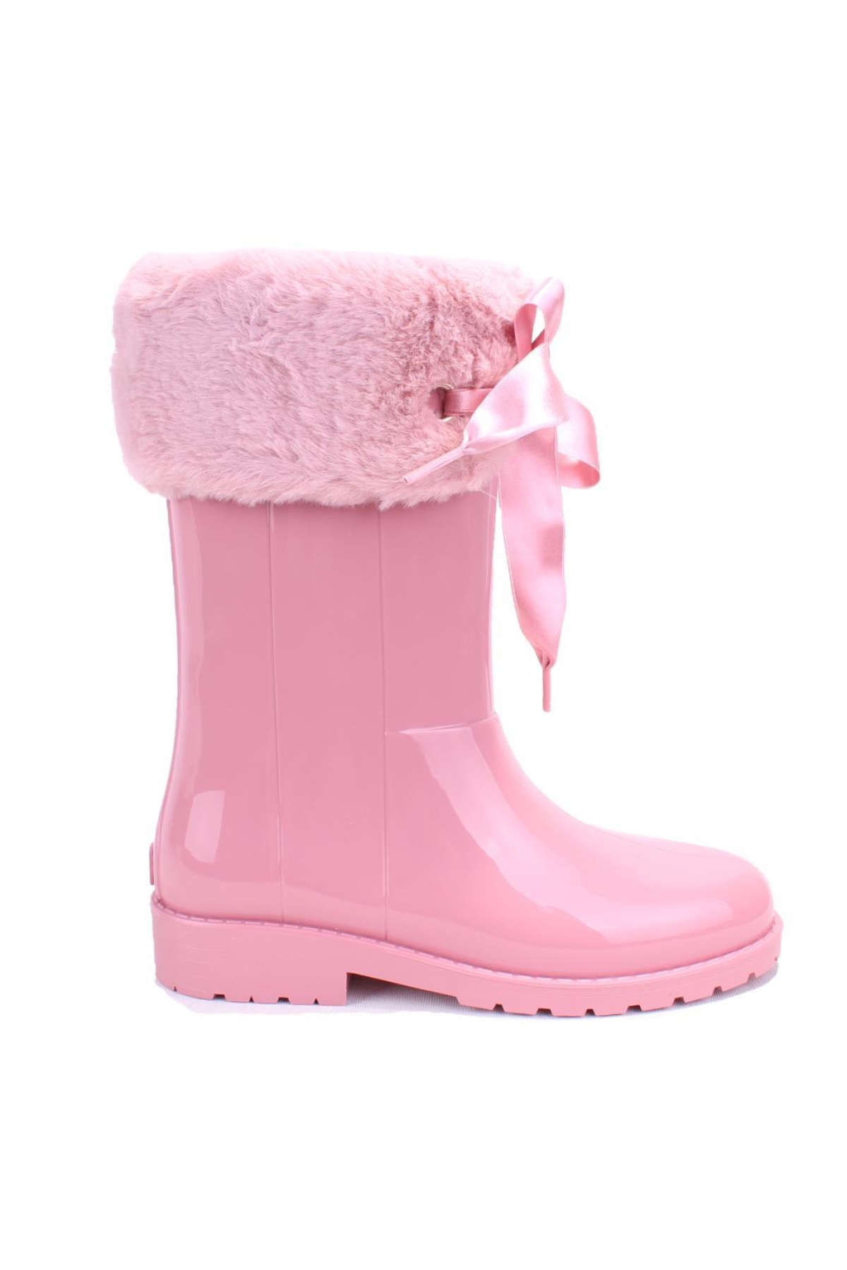 W10239 Campera Charol Soft Pembe Ortopedik Kız Çocuk Yağmur Çizme - Görsel 2