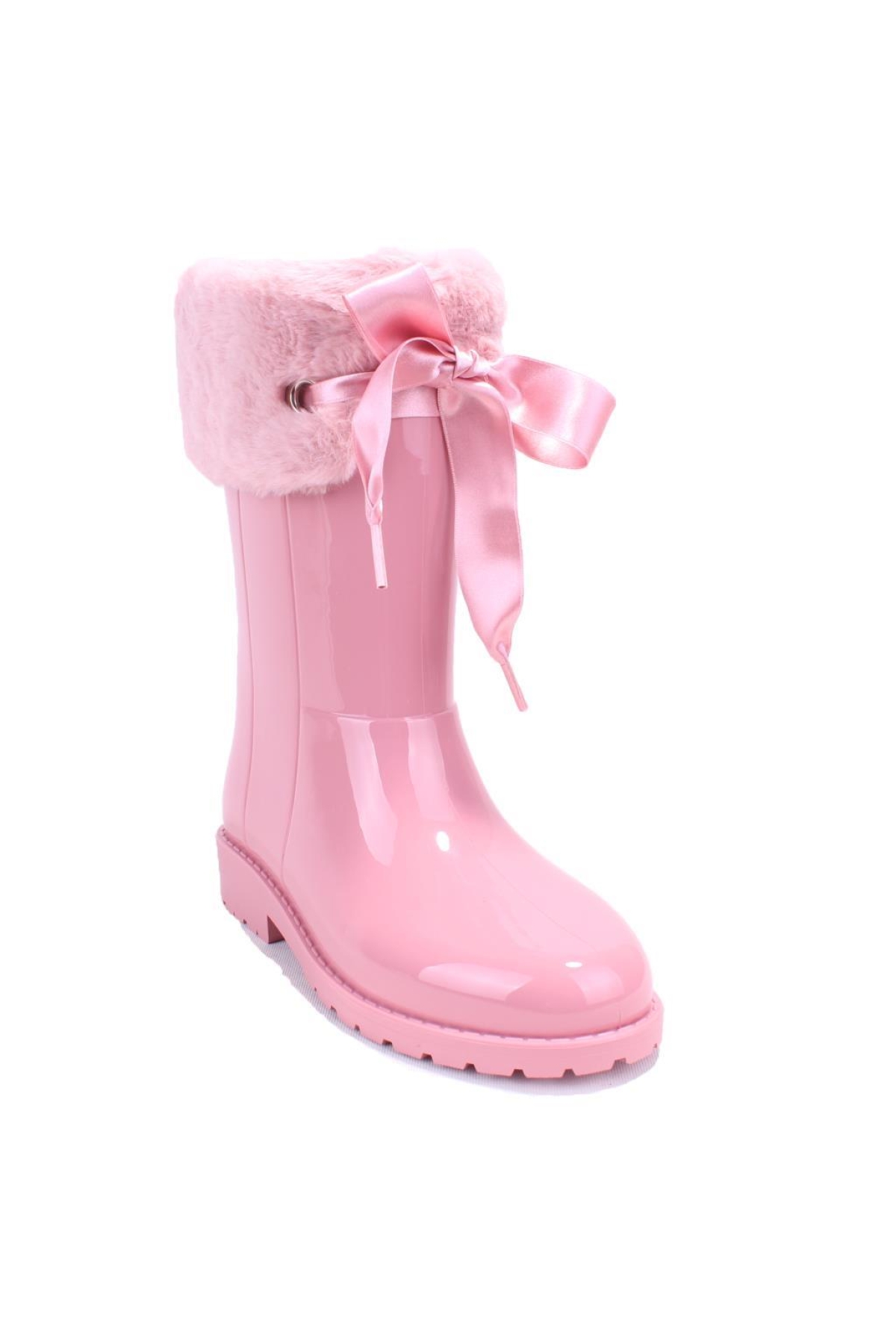 W10239 Campera Charol Soft Pembe Ortopedik Kız Çocuk Yağmur Çizme - Görsel 3