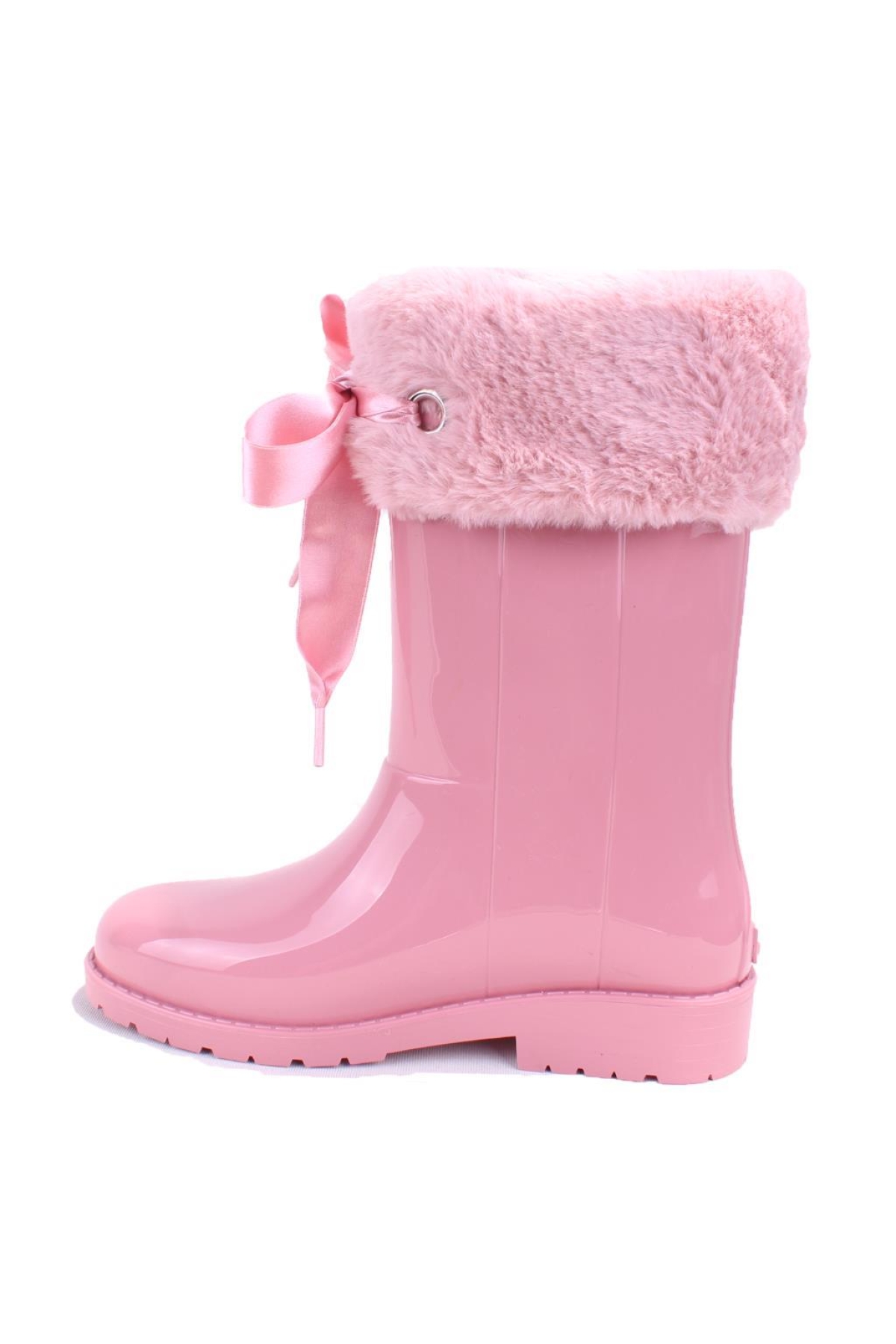 W10239 Campera Charol Soft Pembe Ortopedik Kız Çocuk Yağmur Çizme - Görsel 4