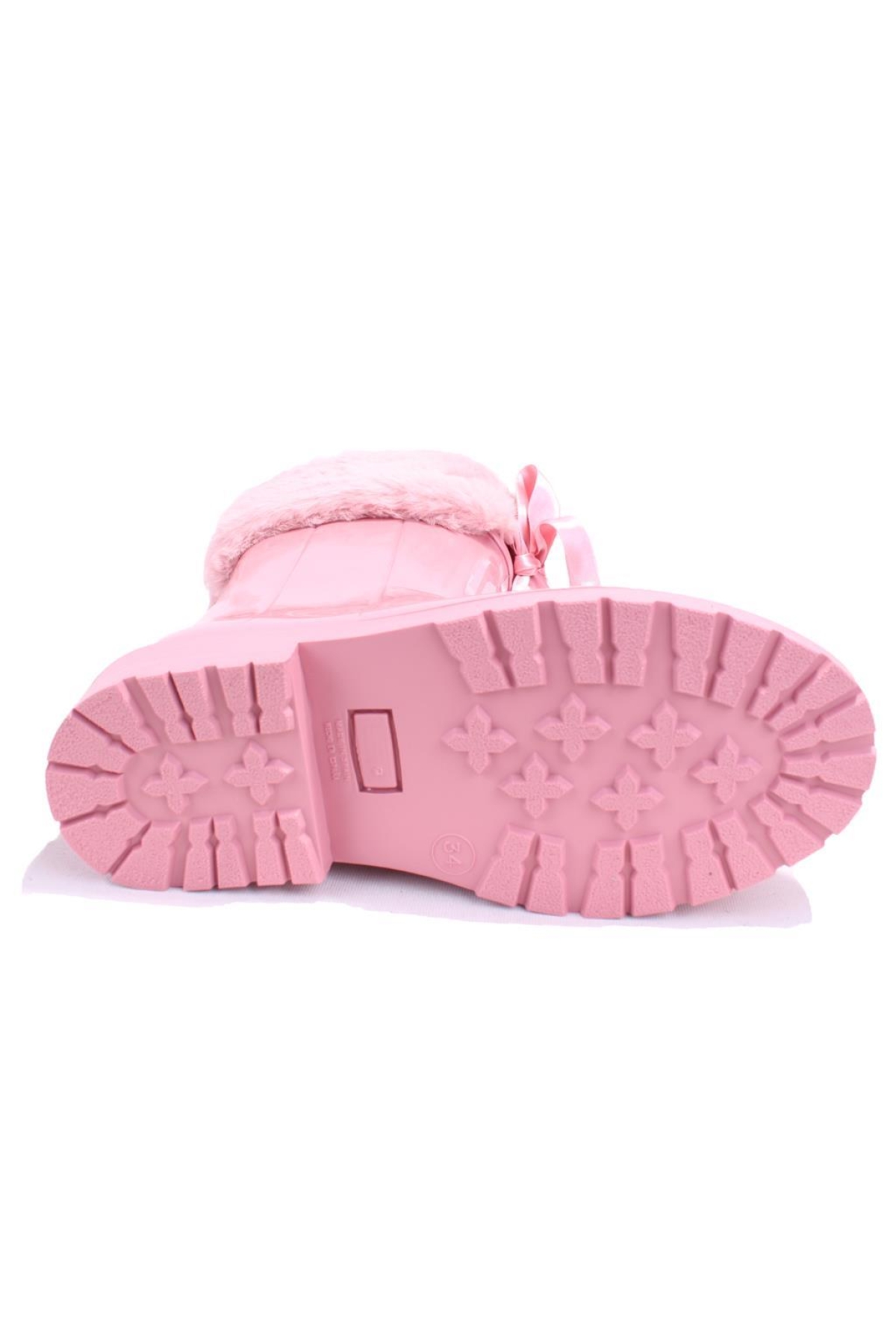 W10239 Campera Charol Soft Pembe Ortopedik Kız Çocuk Yağmur Çizme - Görsel 5