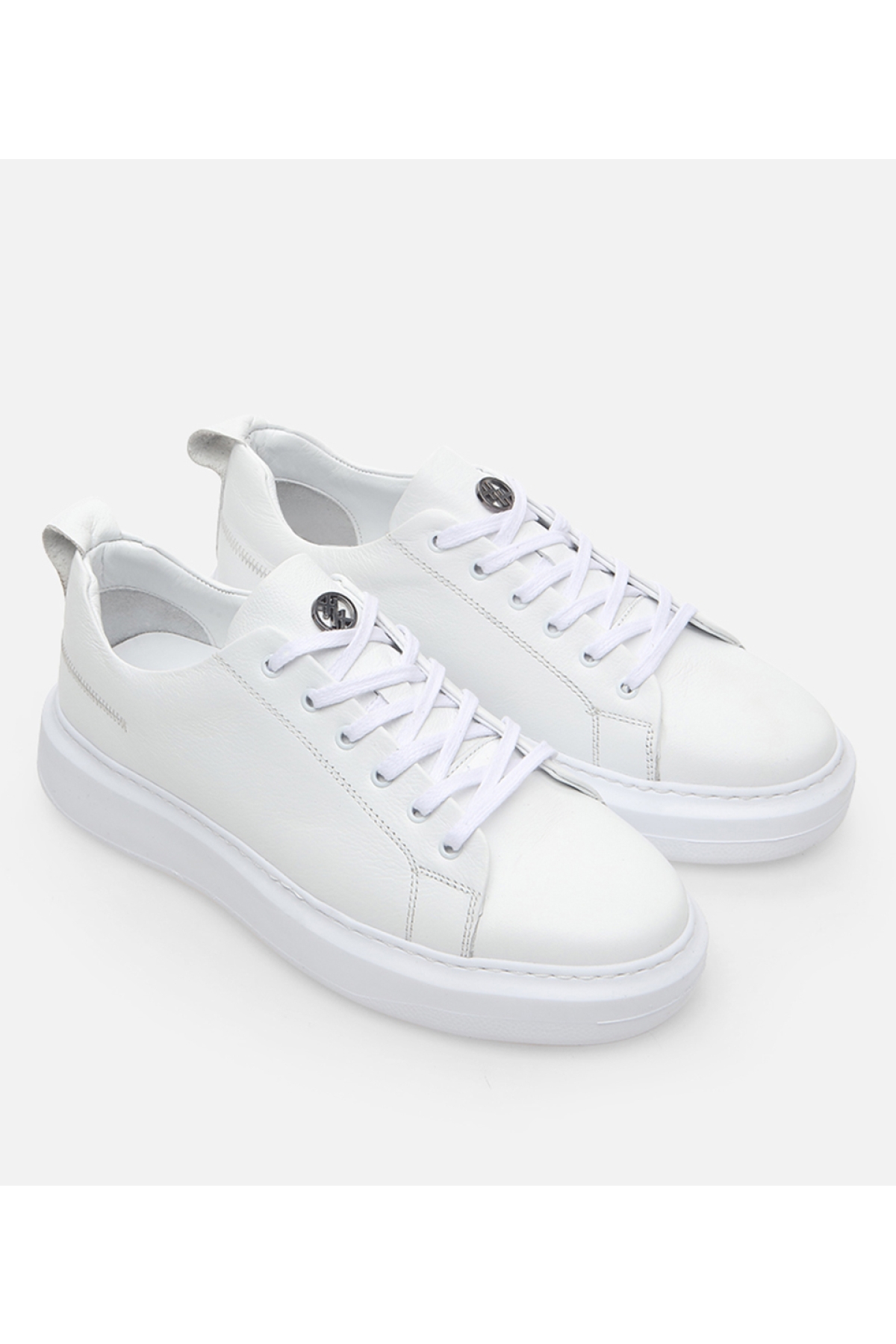 Erkek Deri Beyaz Günlük Ayakkabı - Görsel 3