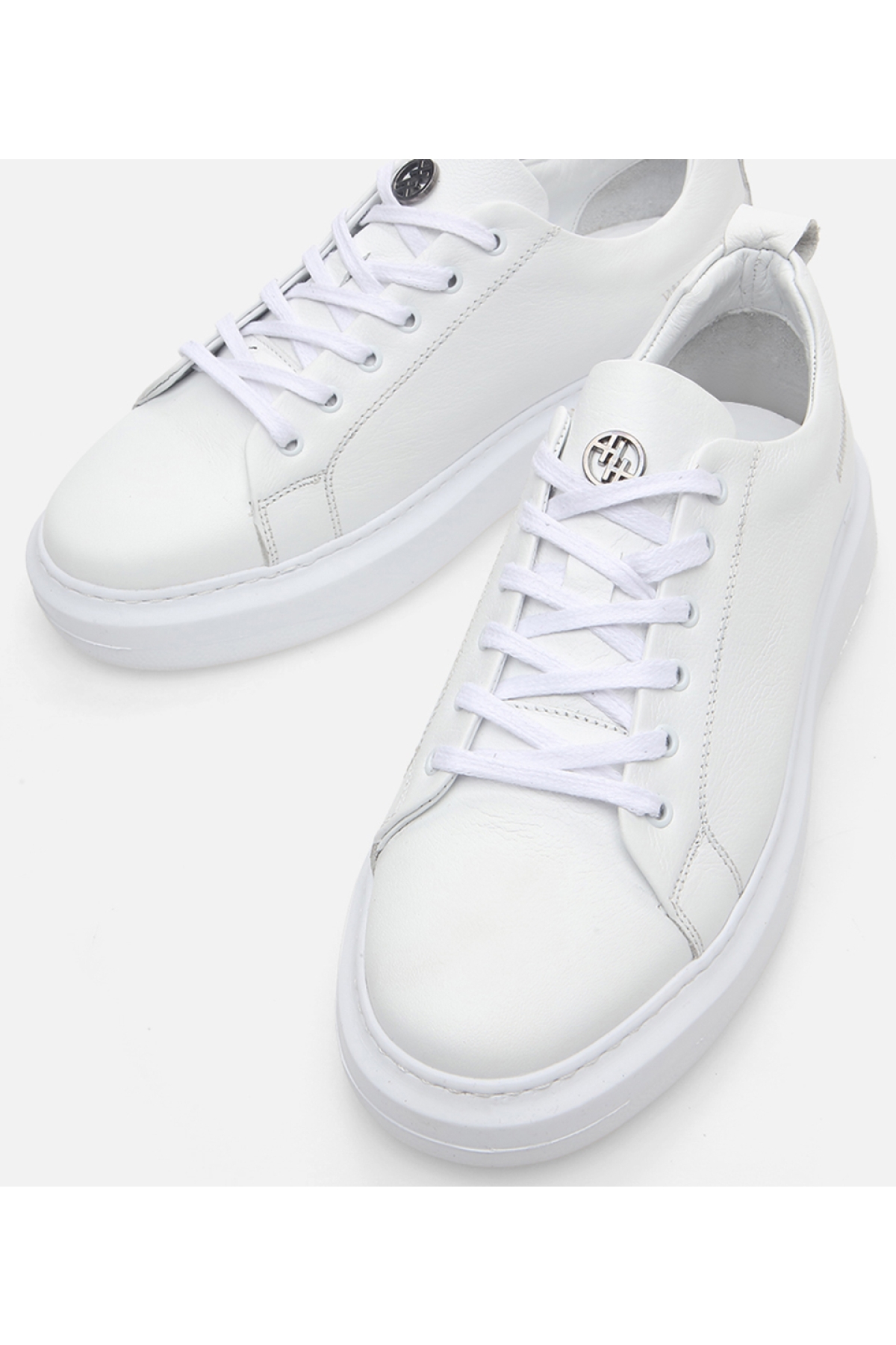 Erkek Deri Beyaz Günlük Ayakkabı - Görsel 5