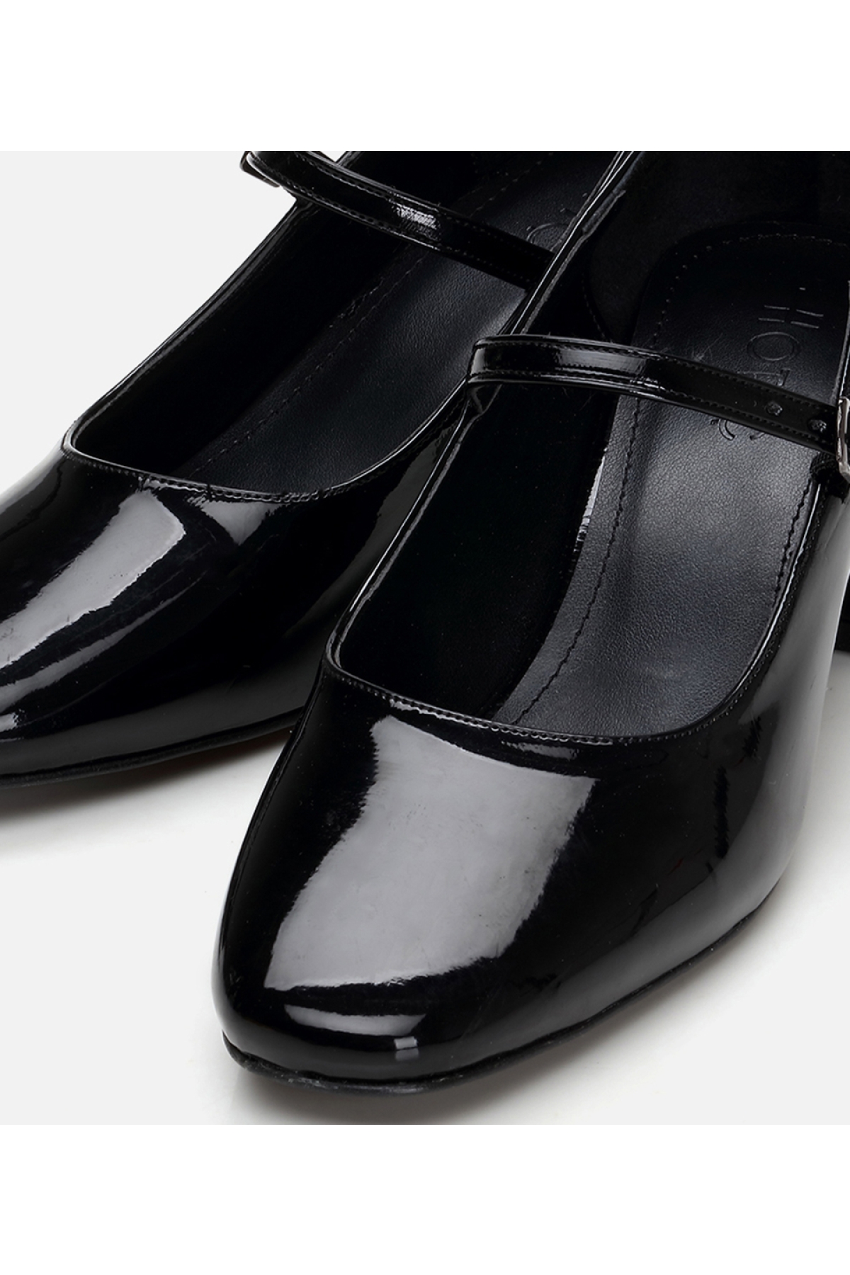 Kadın Mary Jane Siyah Kalın Topuklu Ayakkabı - Görsel 5
