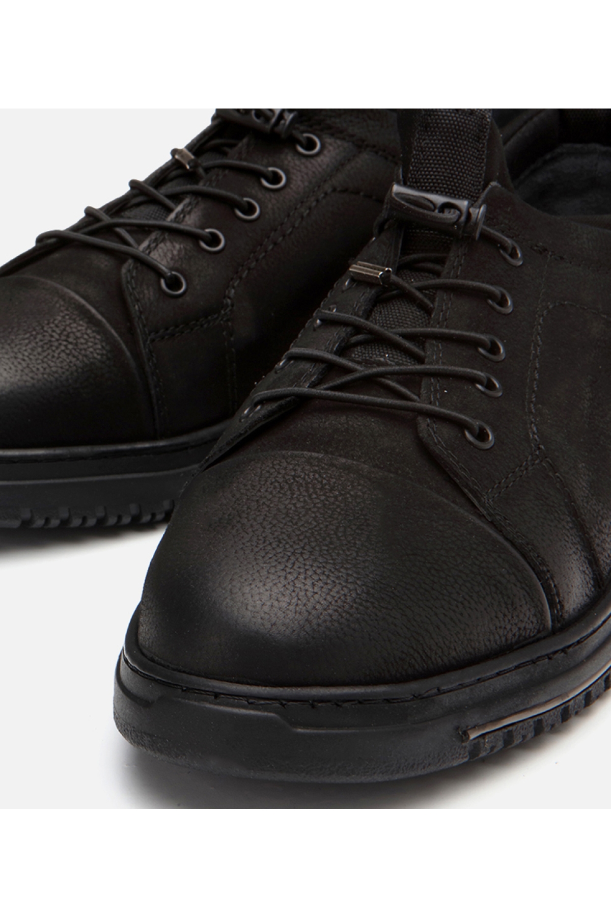 Erkek Deri Siyah Günlük Ayakkabı - Görsel 4