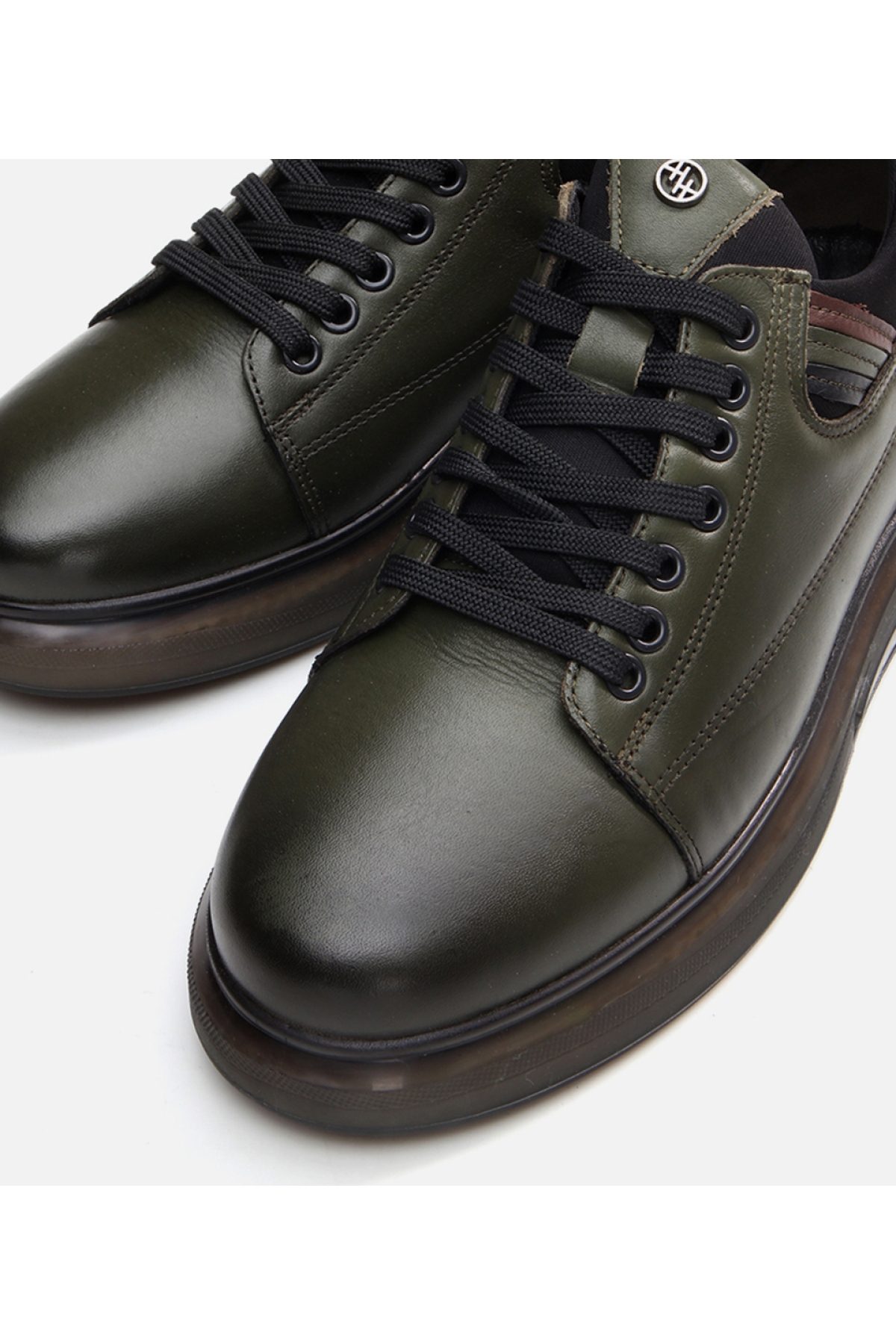 Erkek Deri Haki Günlük Ayakkabı - Görsel 5