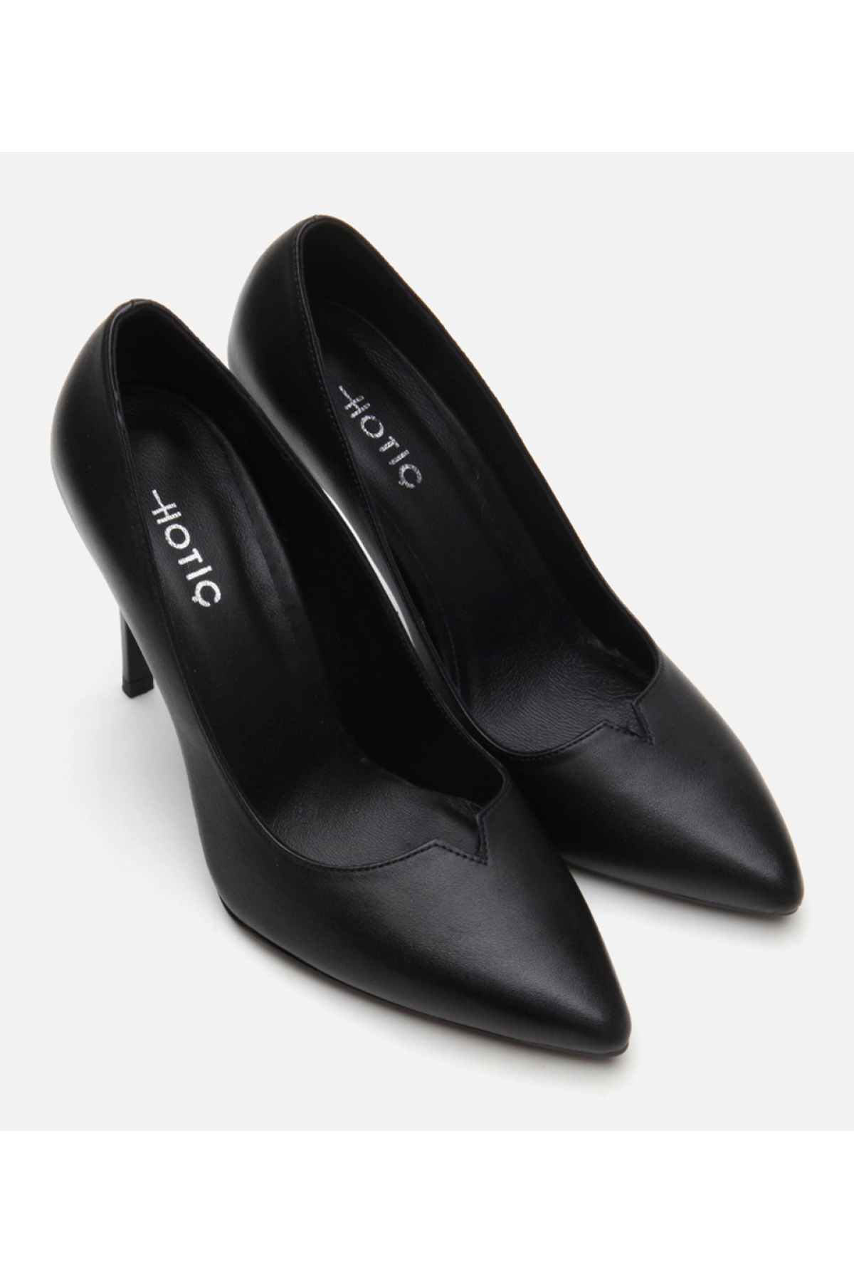 Kadın Deri Siyah Stiletto - Görsel 3