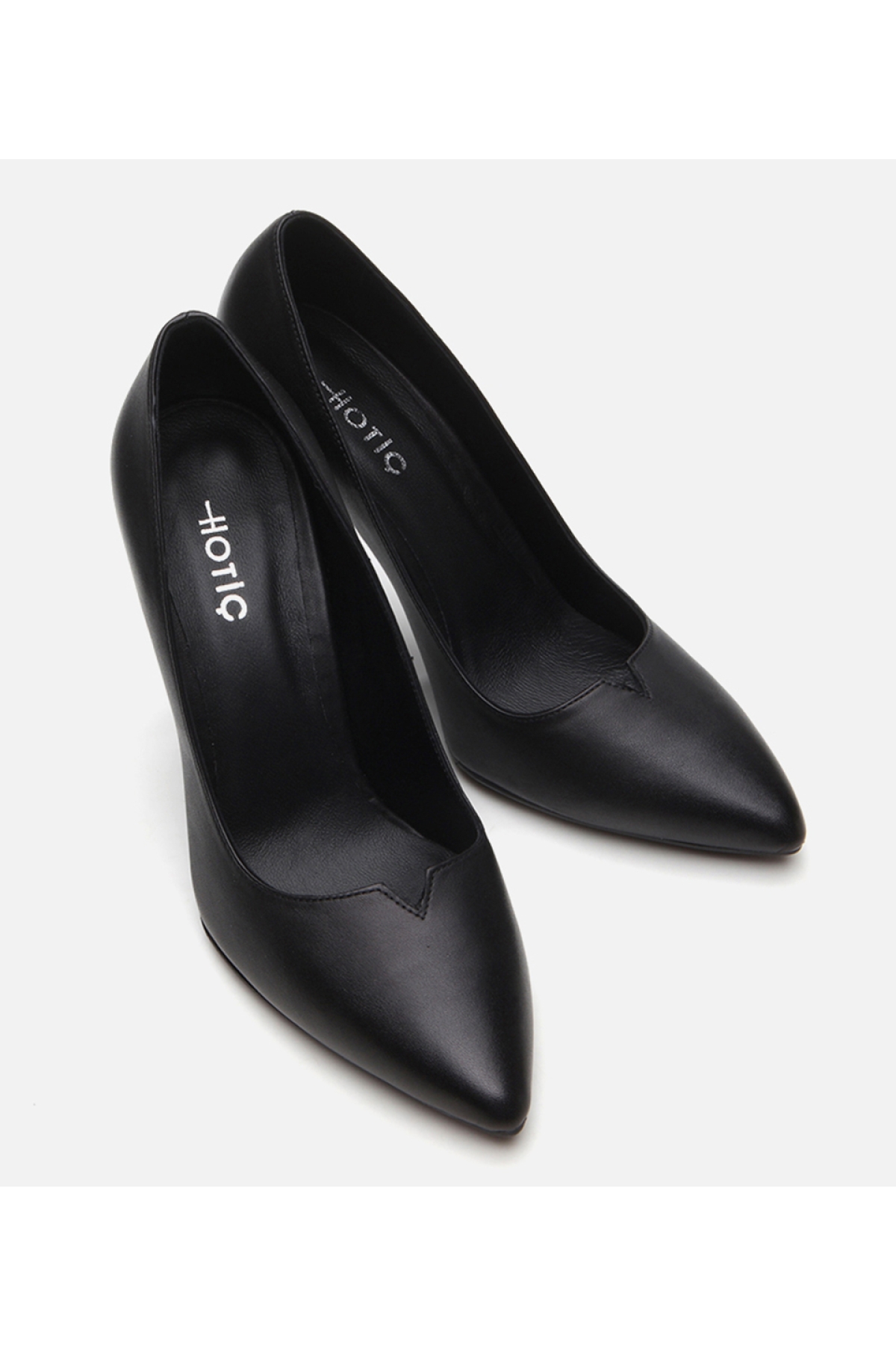 Kadın Deri Siyah Stiletto - Görsel 4