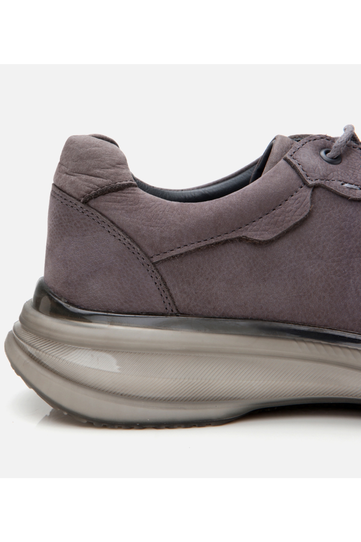 Erkek Nubuk Deri Gri Spor Ayakkabı - Görsel 5