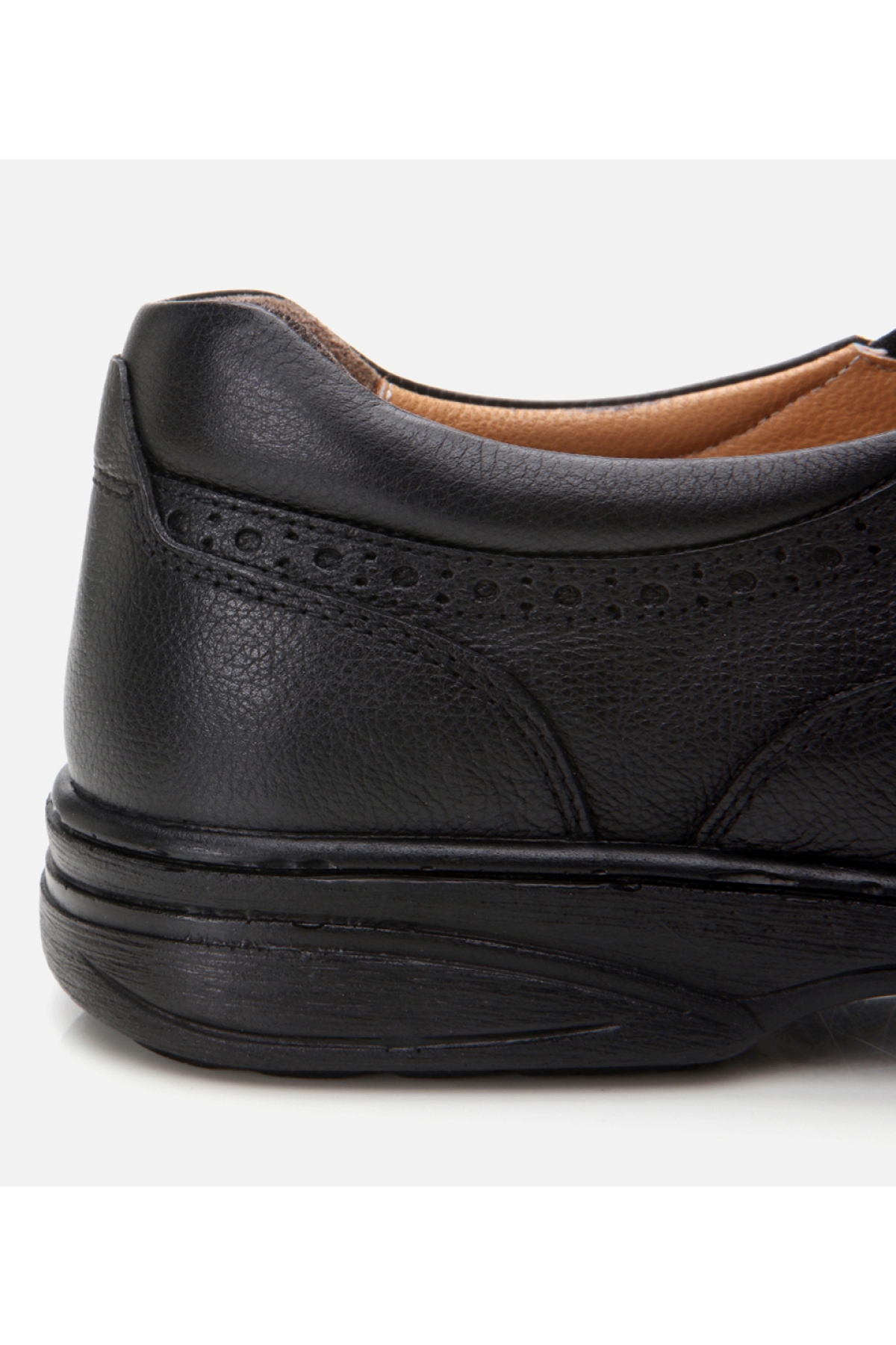 Erkek Deri Siyah Rahat Günlük Ayakkabı - Görsel 4