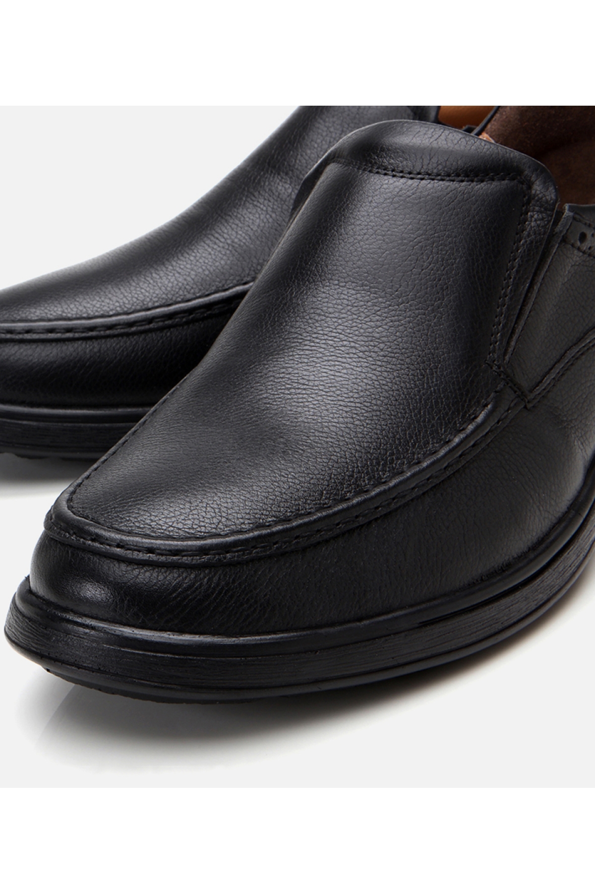 Erkek Deri Siyah Rahat Günlük Ayakkabı - Görsel 5