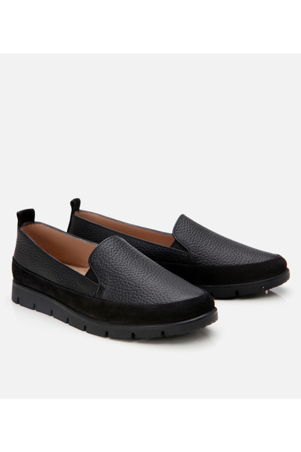 Hotiç Siyah Hotiç Deri Kadın Loafer