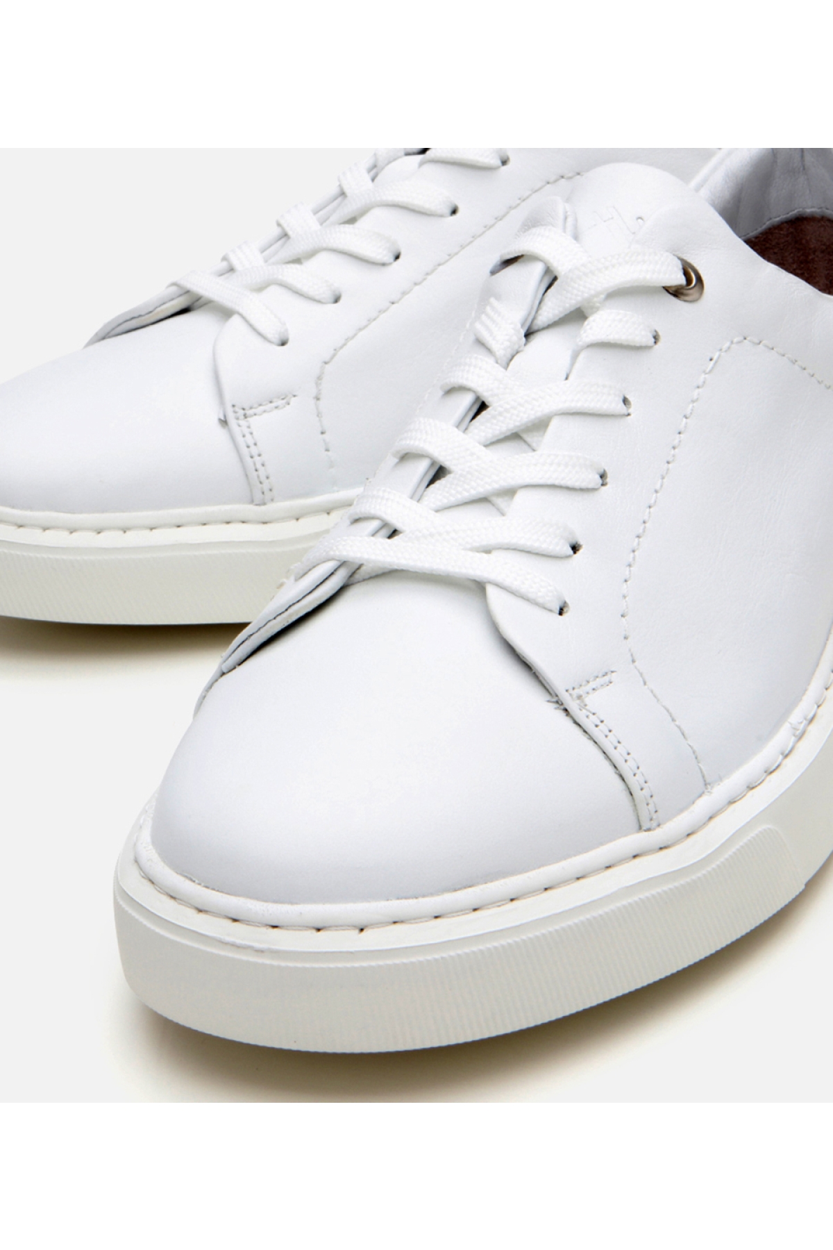 Erkek Deri Beyaz Ultra Hafif Tabanlı Spor Ayakkabı - Görsel 5