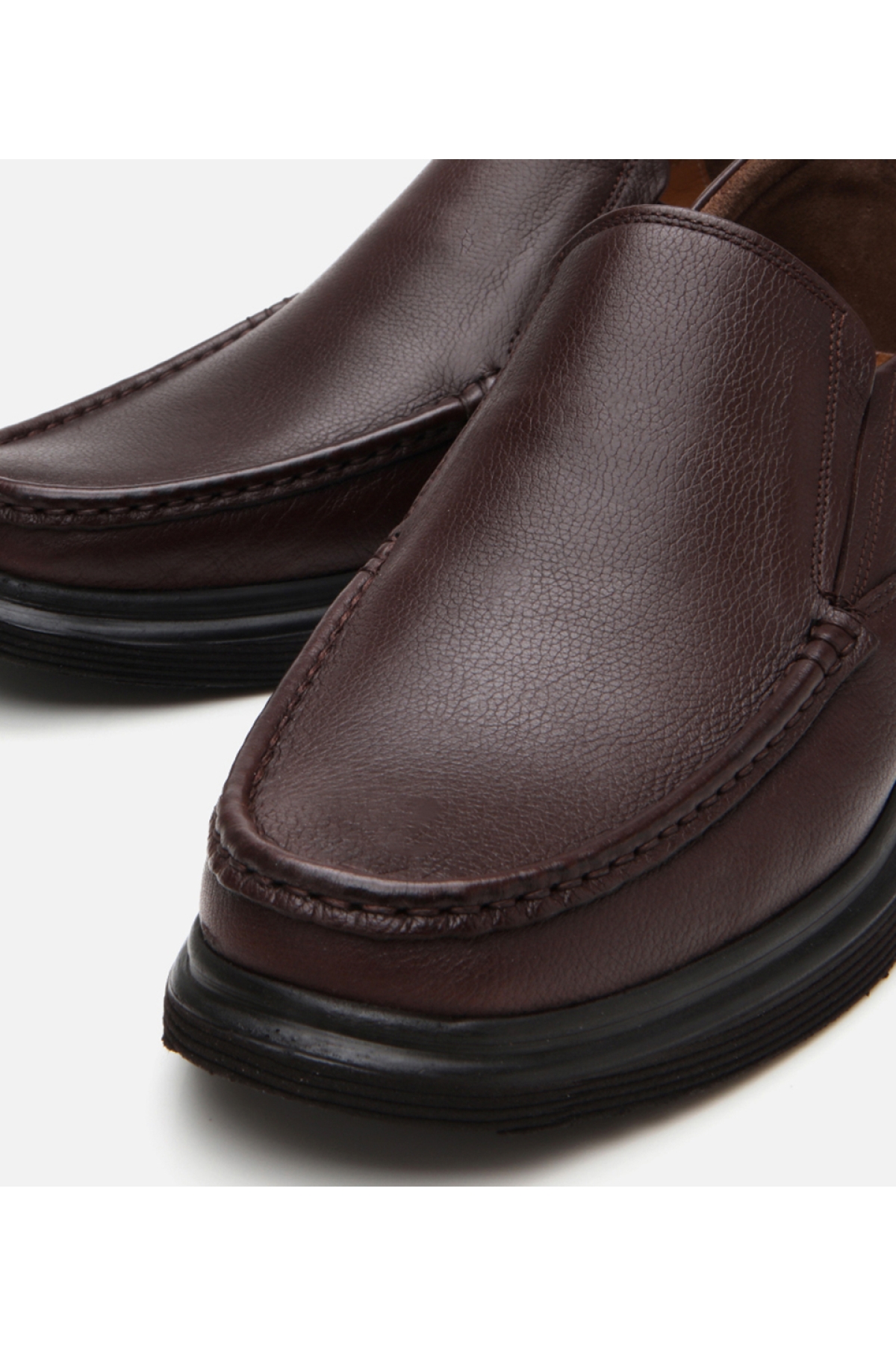 Erkek Deri Kahverengi Rahat Günlük Ayakkabı - Görsel 5