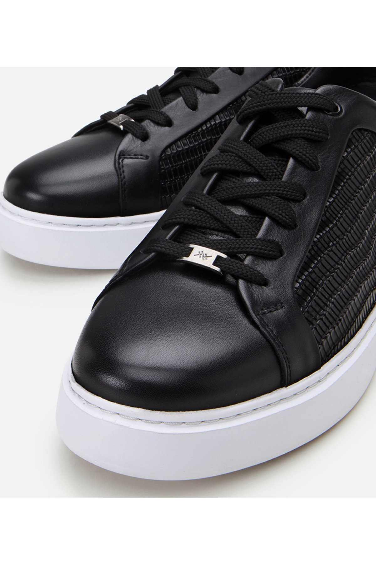 Erkek Deri Siyah Ultra Hafif Tabanlı Spor Ayakkabı - Görsel 5
