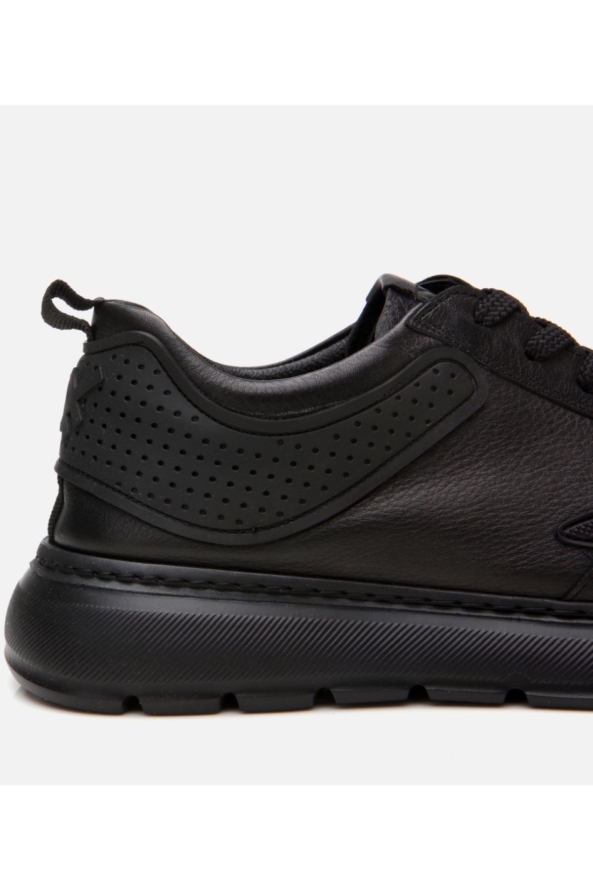Erkek Deri Siyah Ultra Hafif Tabanlı Spor Ayakkabı - Görsel 5