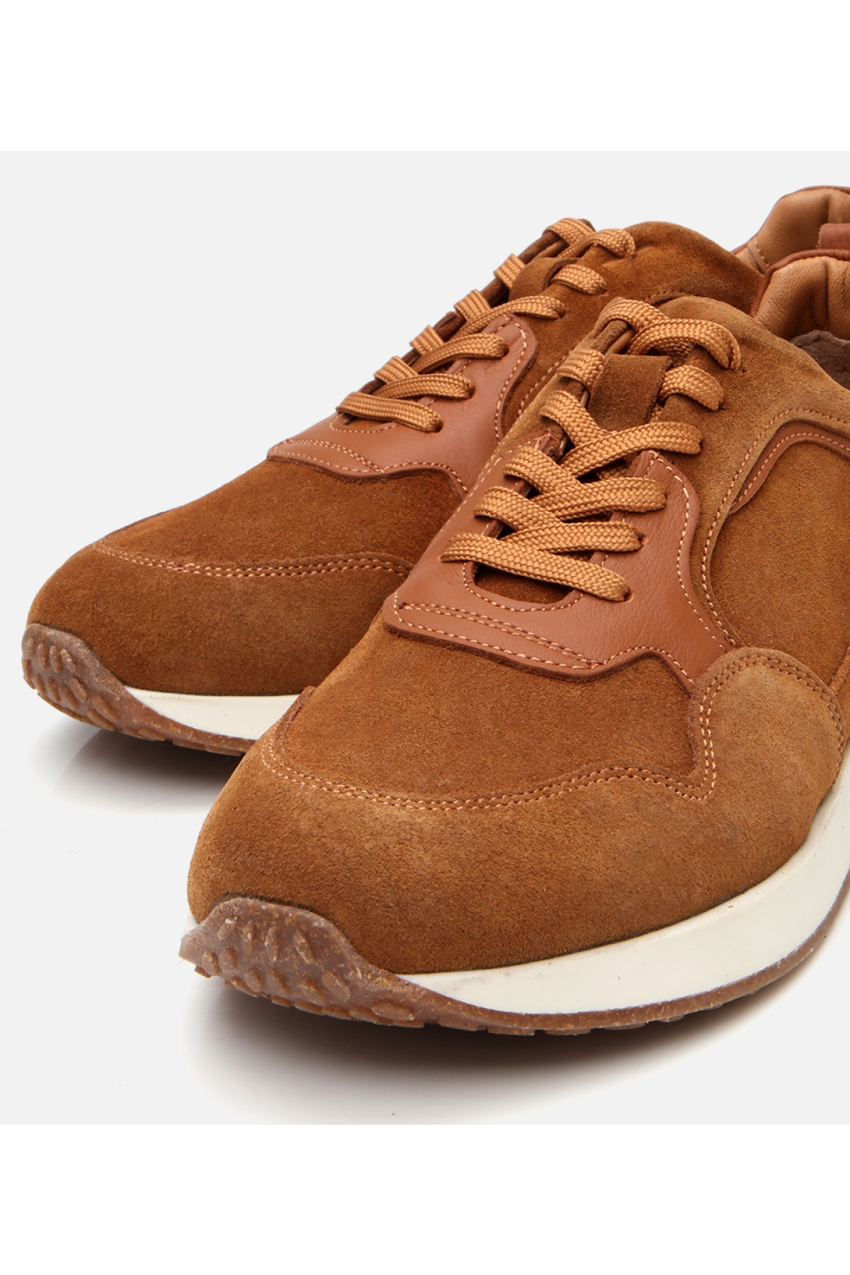 Erkek Süet Deri Taba Spor Ayakkabı - Görsel 4
