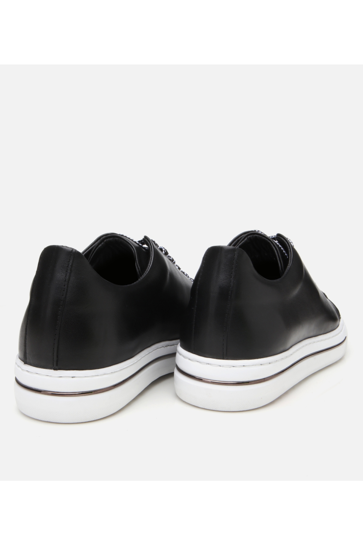 Erkek Deri Siyah Günlük Ayakkabı - Görsel 5