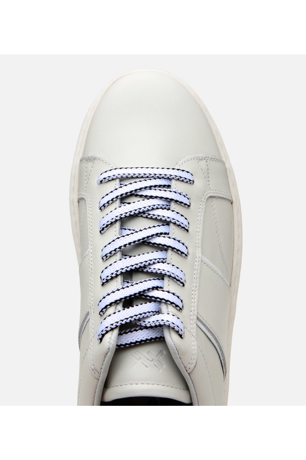 Erkek Deri Beyaz Yüksek Tabanlı Spor Ayakkabı - Görsel 5