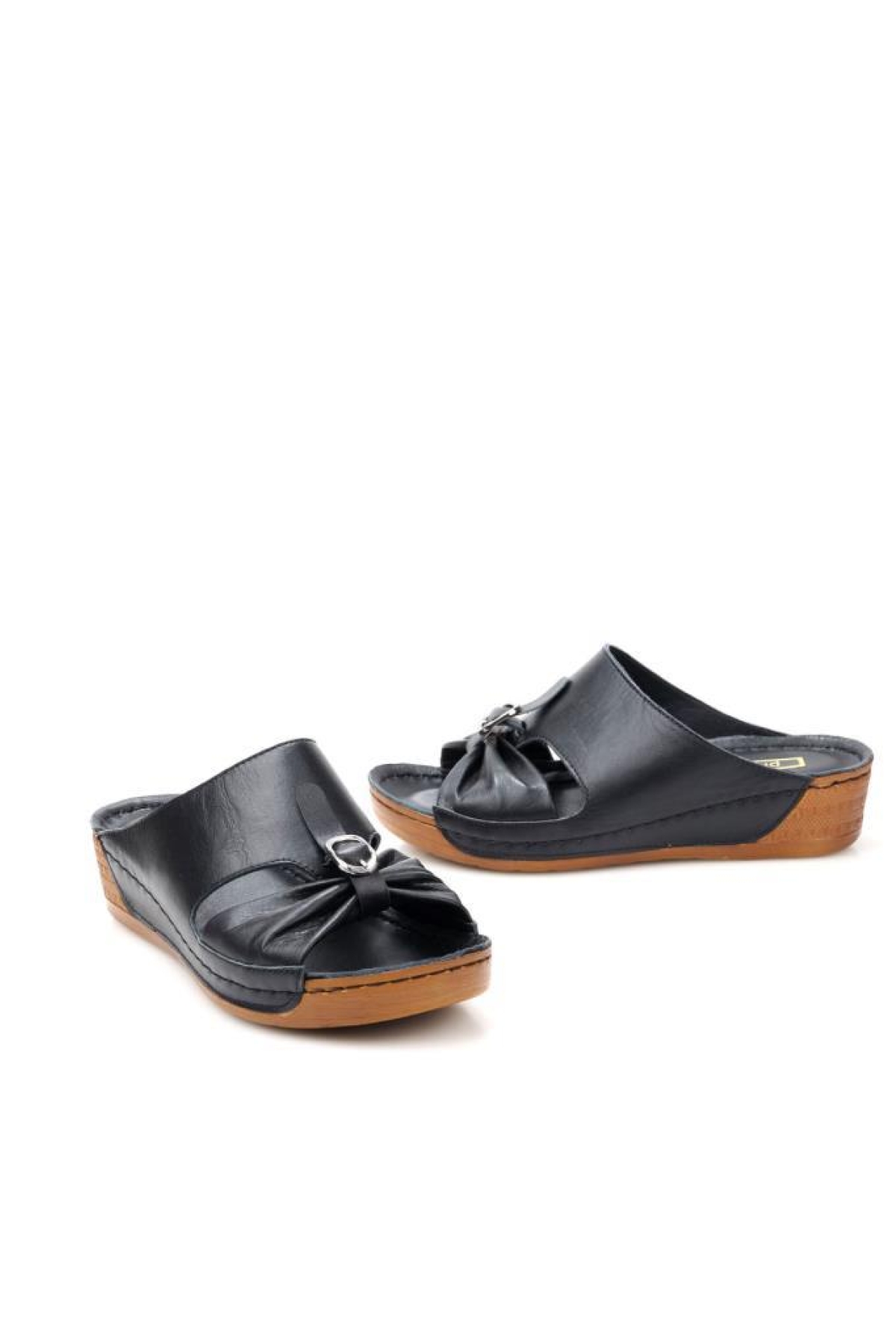Pisagor Ps-32730 Ortopedik Kadın Hakiki Deri Terlik - Görsel 4