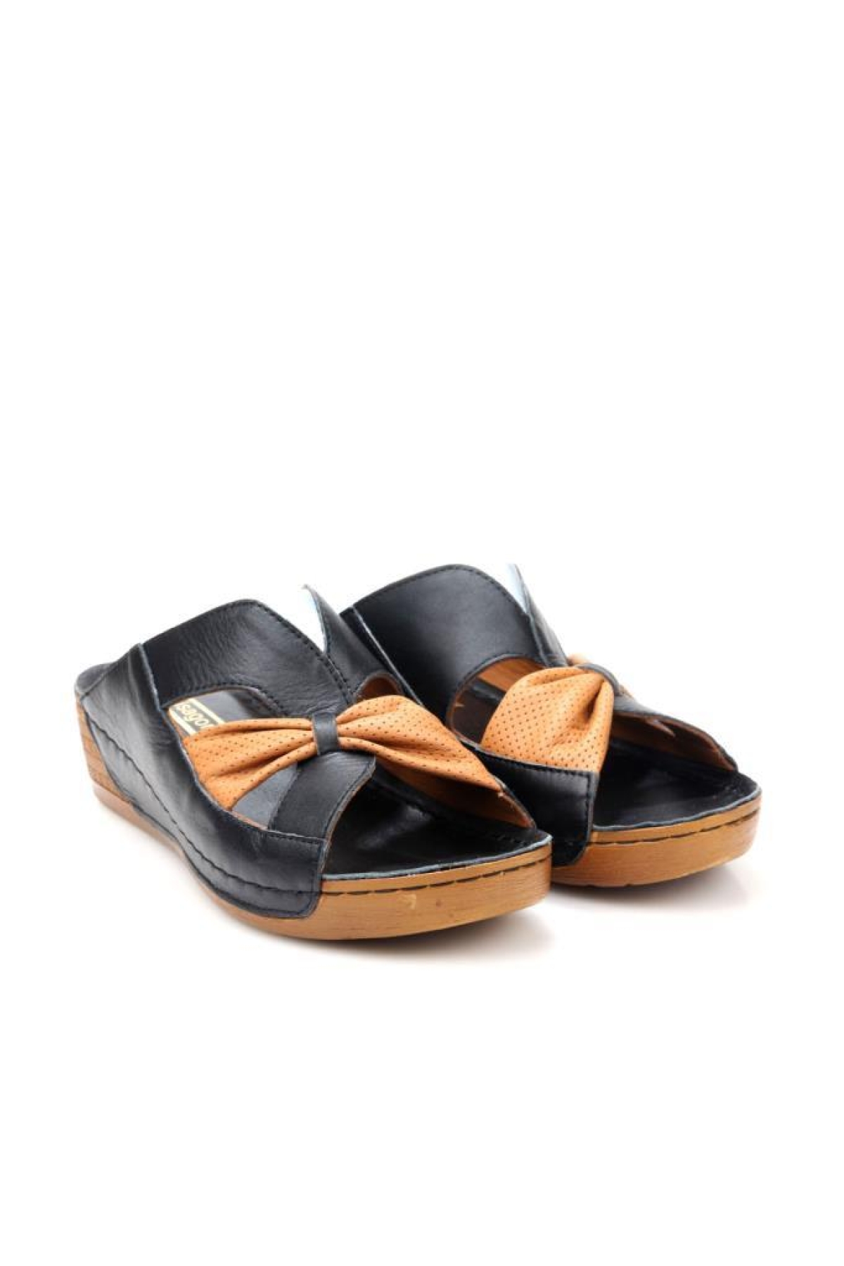 Pisagor Ps-32710 Ortopedik Kadın Hakiki Deri Terlik - Görsel 3
