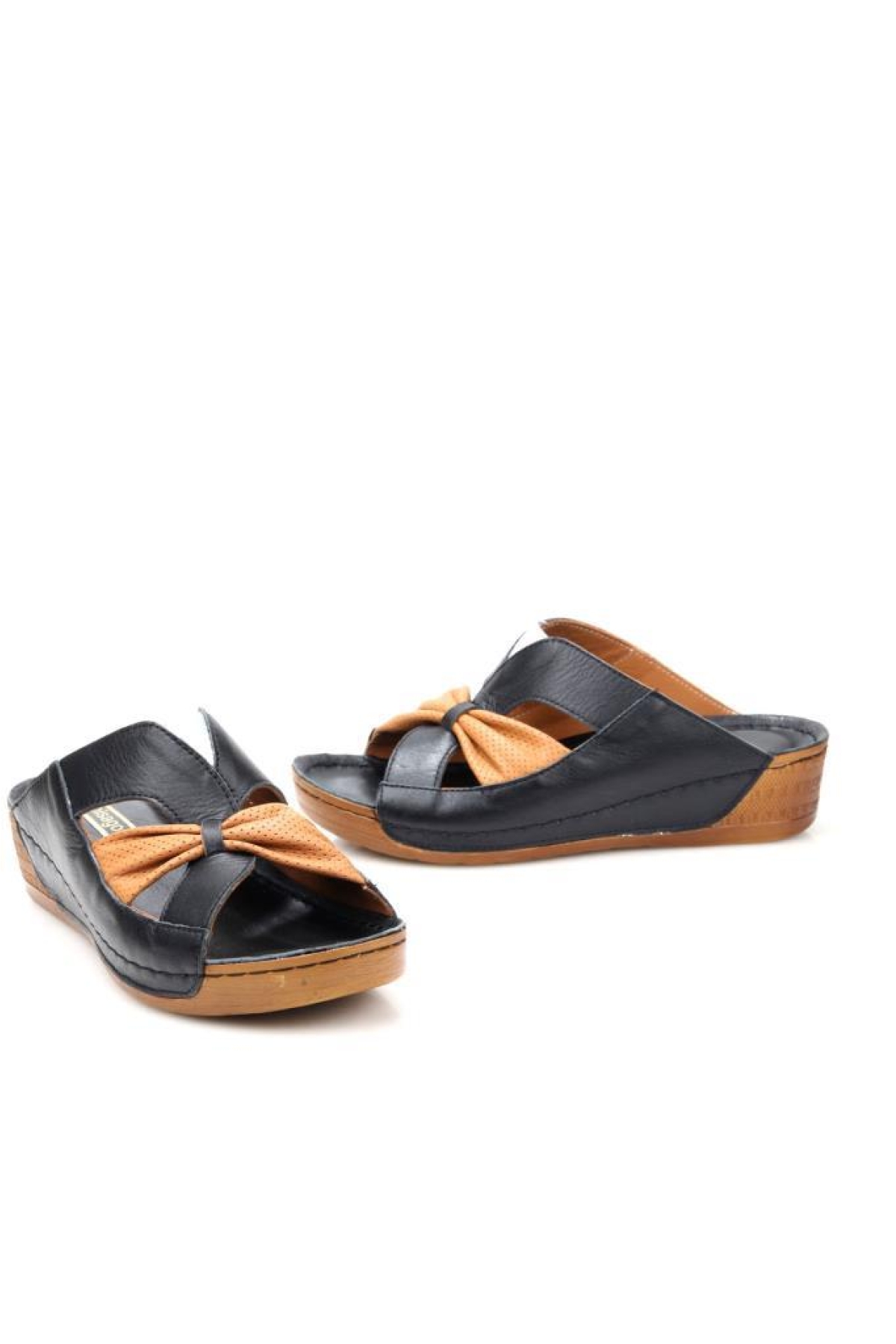 Pisagor Ps-32710 Ortopedik Kadın Hakiki Deri Terlik - Görsel 4