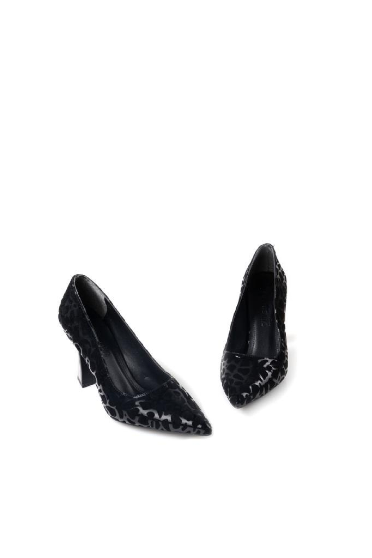 Dnz 03014 8,5 Cm Topuklu Kadın Desenli Stiletto Ayakkabı - Görsel 4