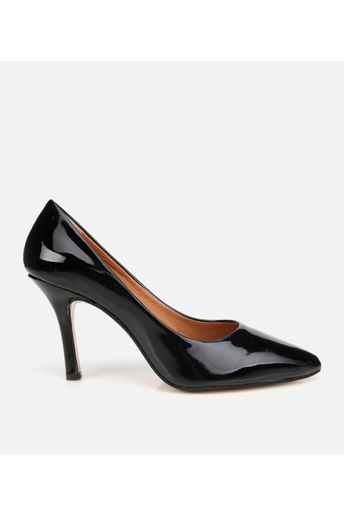 Kadın Rugan Deri Siyah Stiletto - Görsel 2