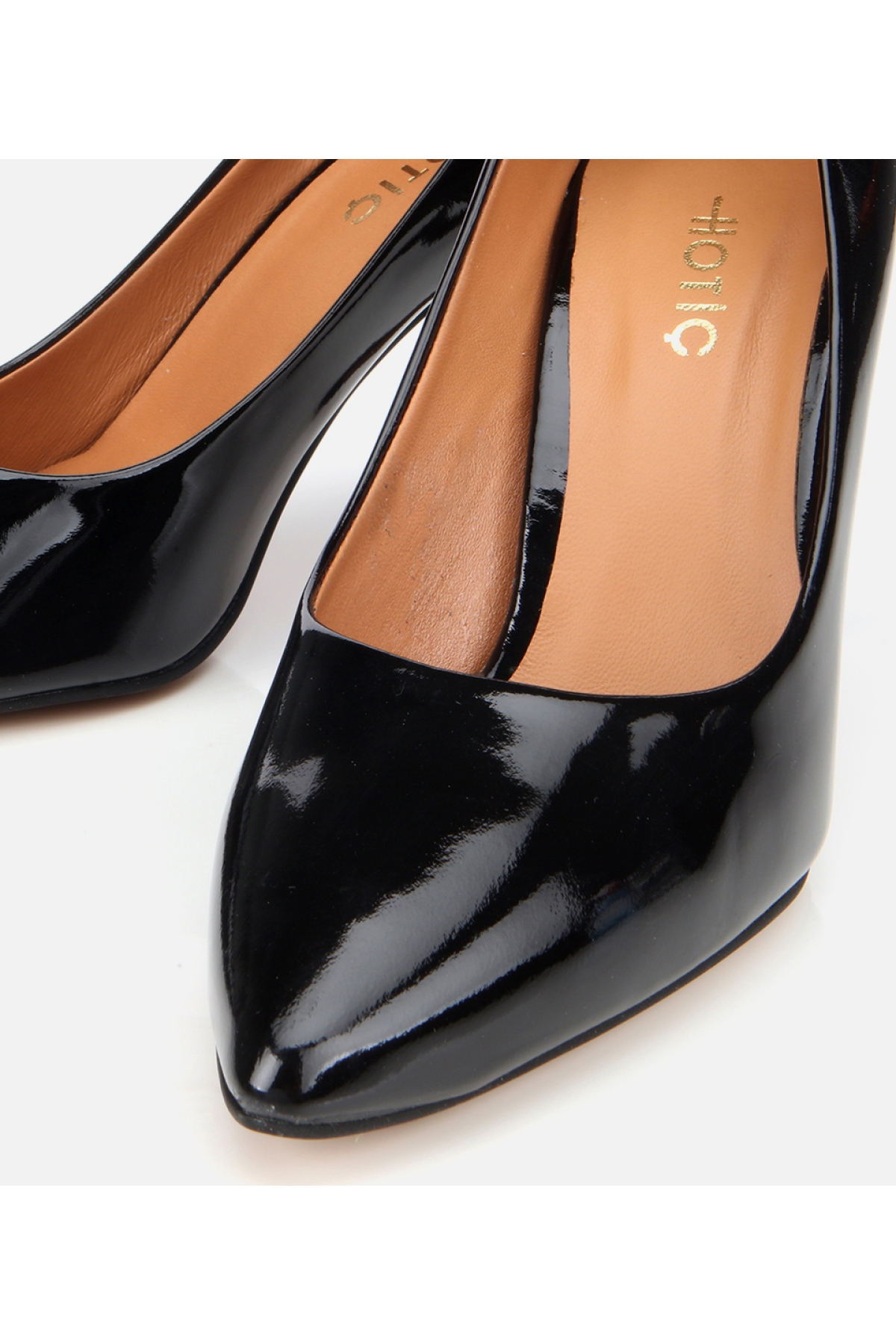 Kadın Rugan Deri Siyah Stiletto - Görsel 4