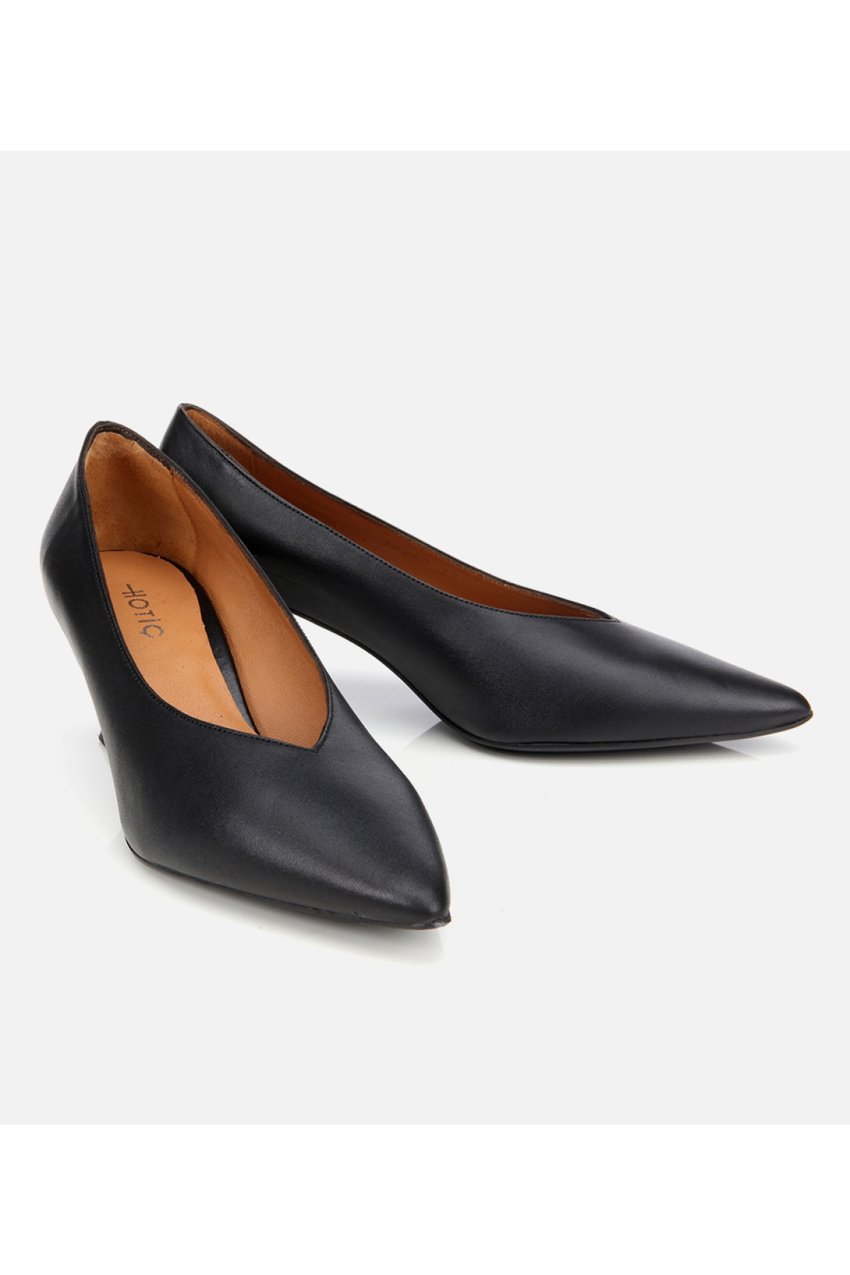 Kadın Deri Siyah İnce Topuklu Stiletto - Görsel 3