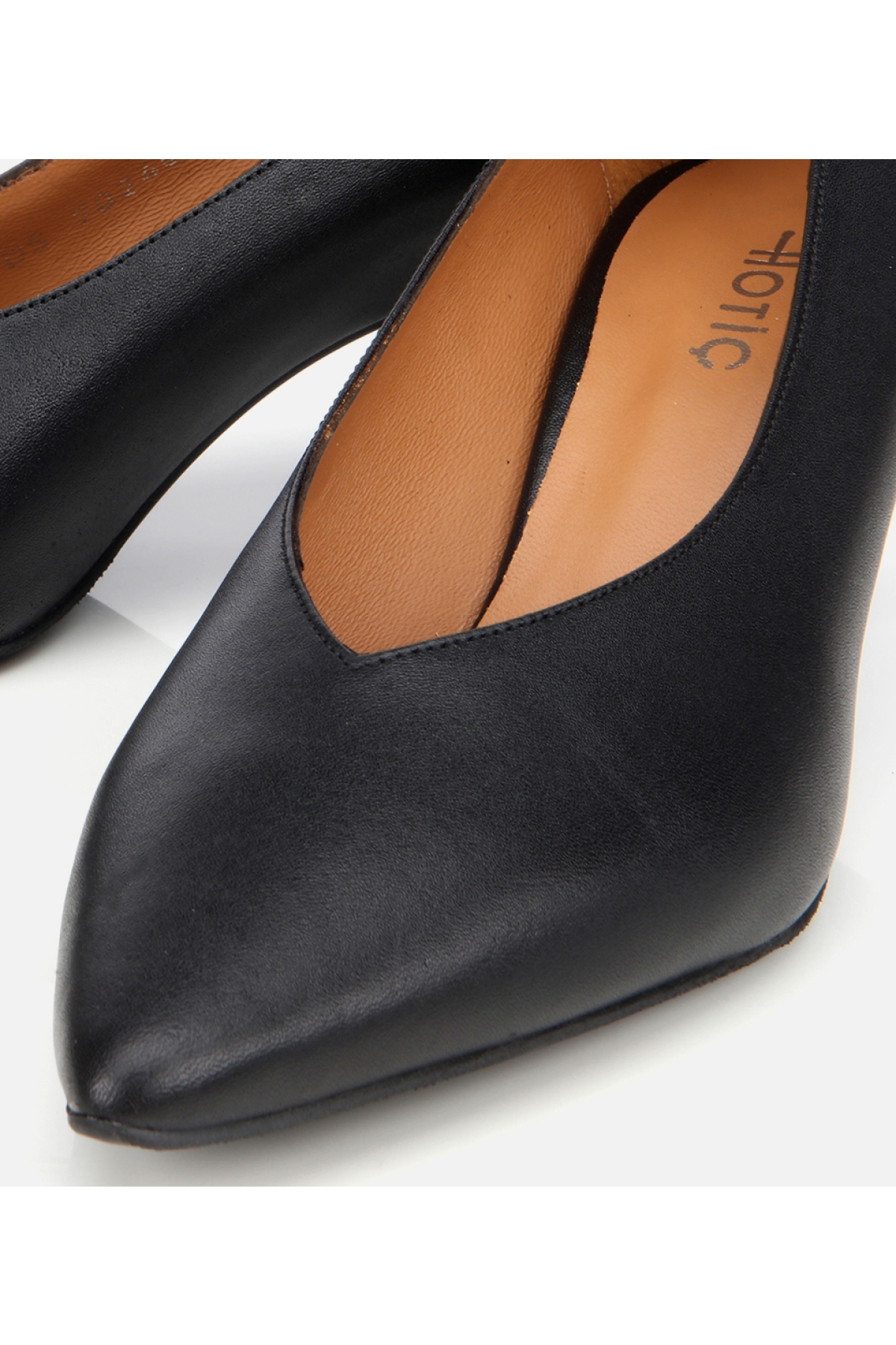 Kadın Deri Siyah İnce Topuklu Stiletto - Görsel 4