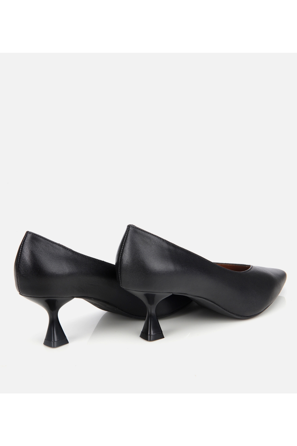 Kadın Deri Siyah İnce Topuklu Stiletto - Görsel 5