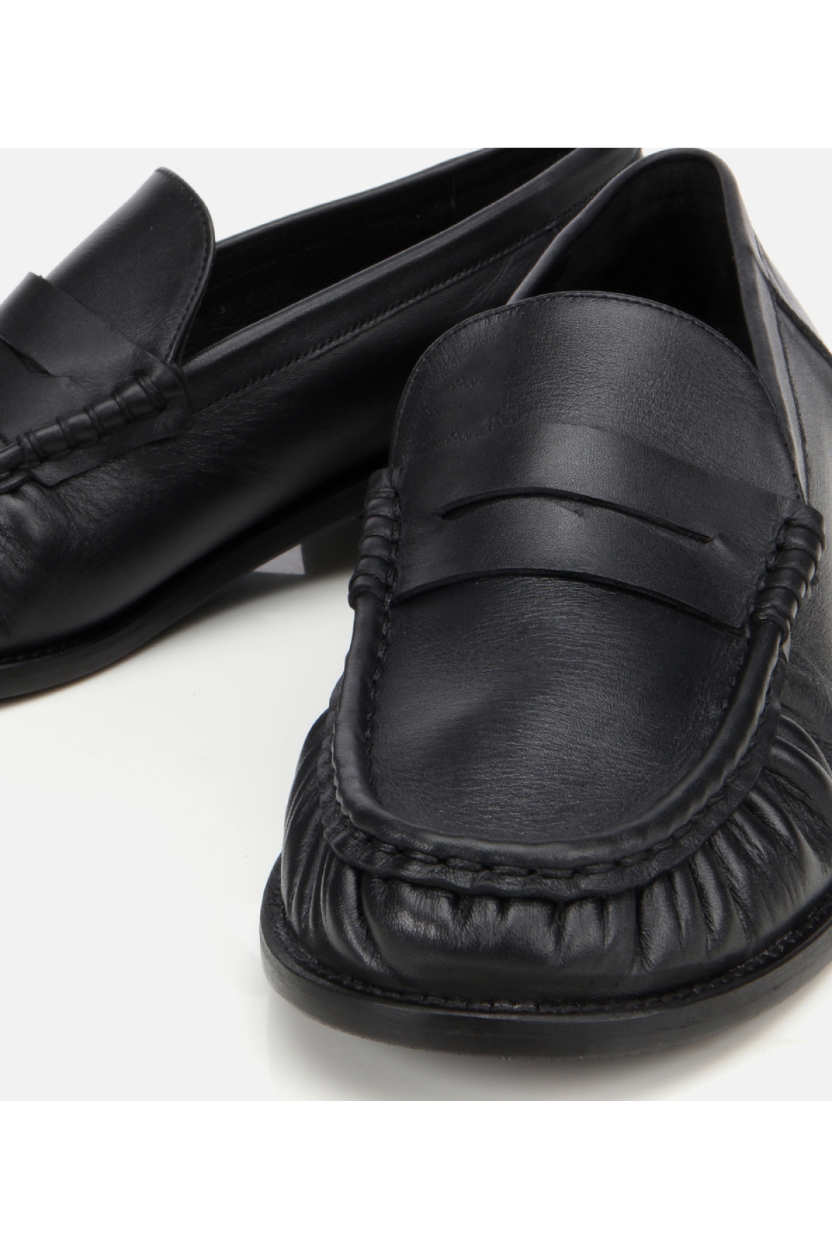 Kadın Deri Siyah Günlük Loafer - Görsel 4