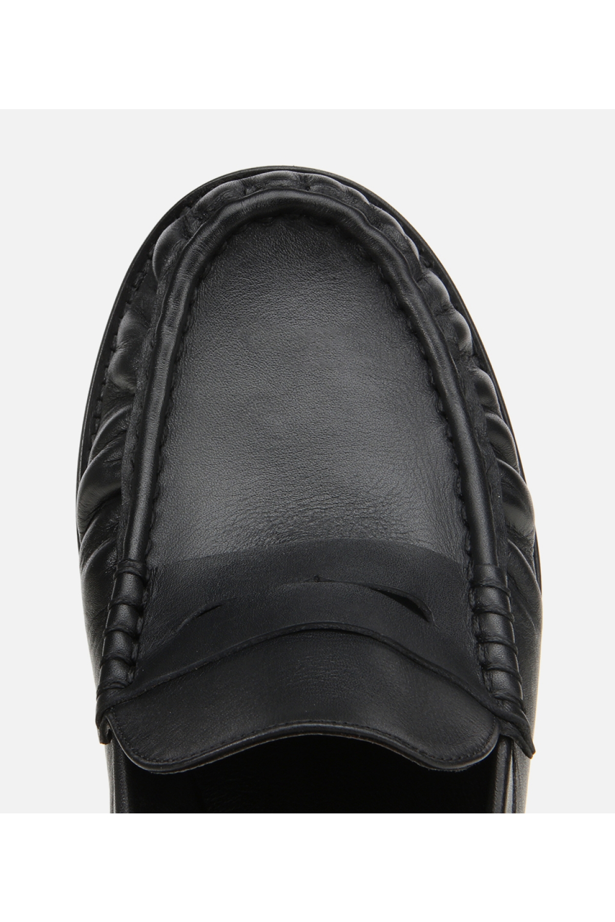 Kadın Deri Siyah Günlük Loafer - Görsel 5