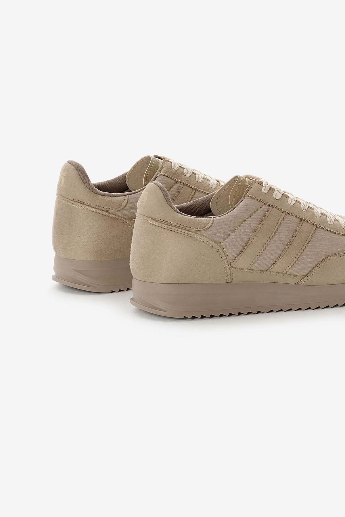 Unisex Toprak Termo Taban Çift Şeritli Bağcıklı Spor Ayakkabı - Görsel 6