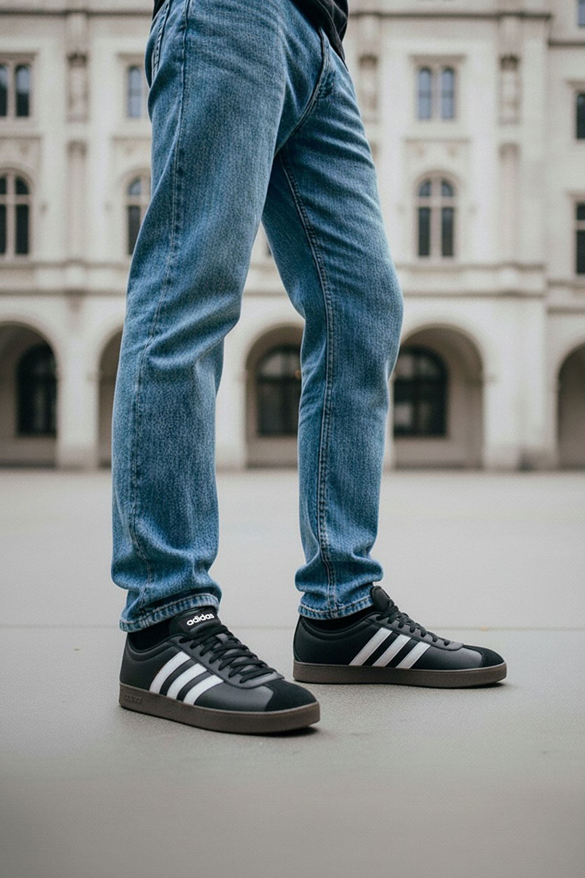 adidas VL COURT BASE Siyah Erkek Sneaker - Görsel 3