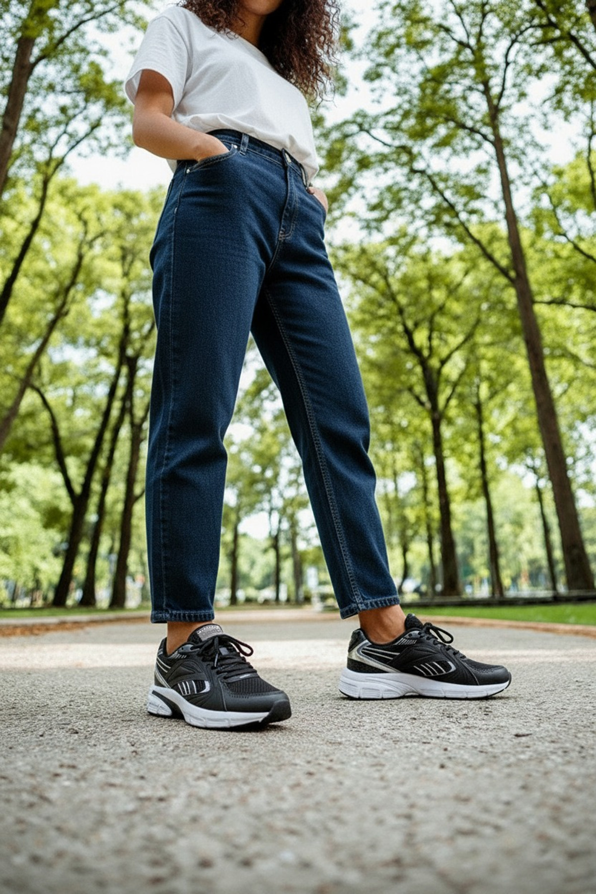 DEX2000 Siyah Kadın Sneaker - Görsel 3