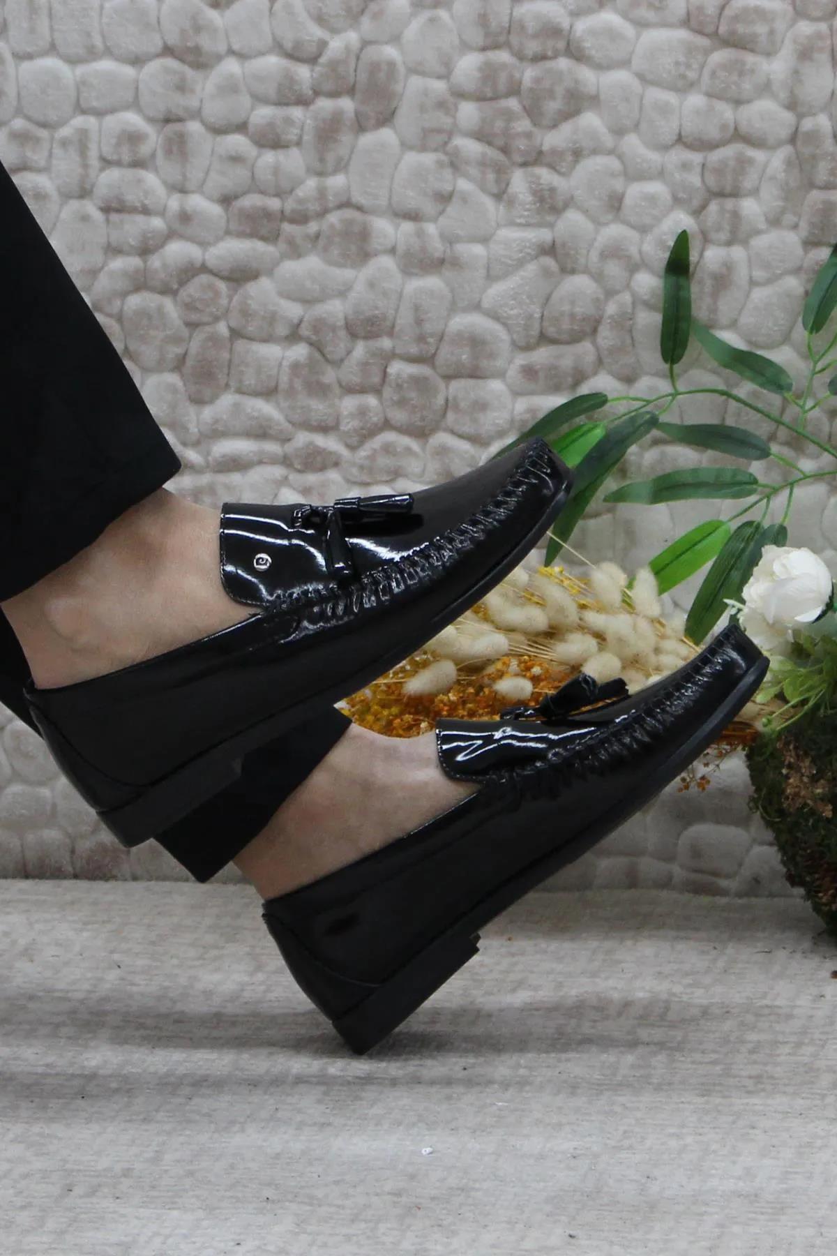 Pc Loafer Erkek Rugan Babet Ayakkabı 25101 - Görsel 5