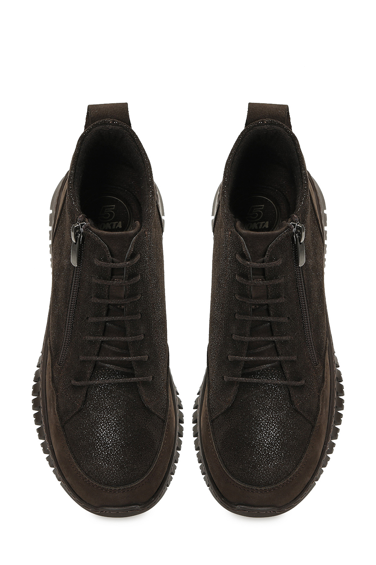 Polaris 5 Nokta 105331.PZ5PR Kahverengi Kadın Düz Bot - Görsel 5