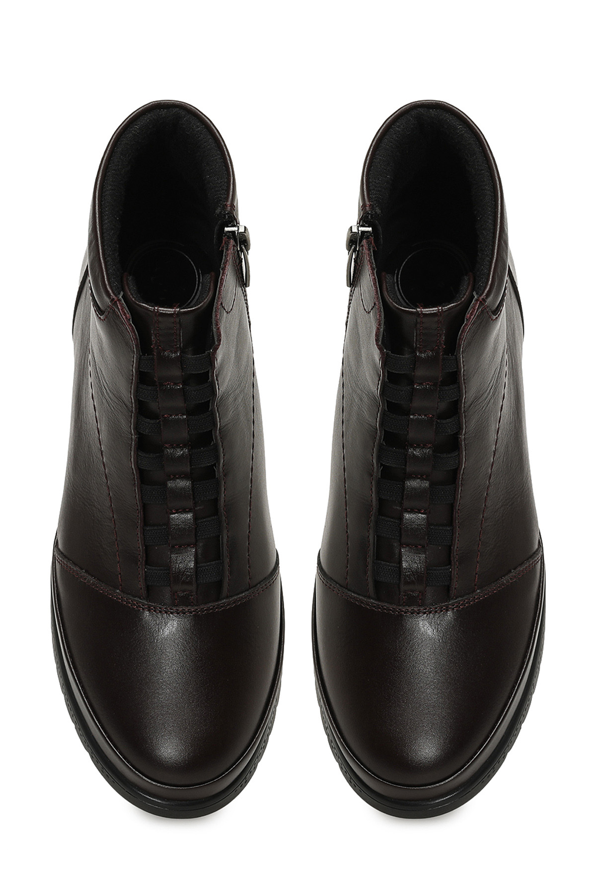 Polaris 5 Nokta 105653.Z5PR Bordo Kadın Dolgu Topuk Bot - Görsel 5