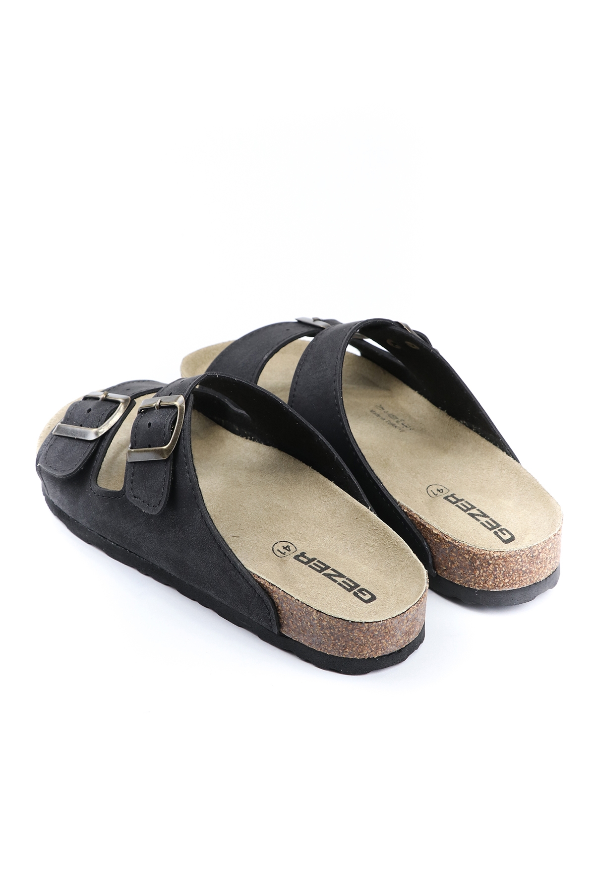 Yazlık Mantar Taban İki Toka Erkek Terlik - Görsel 4