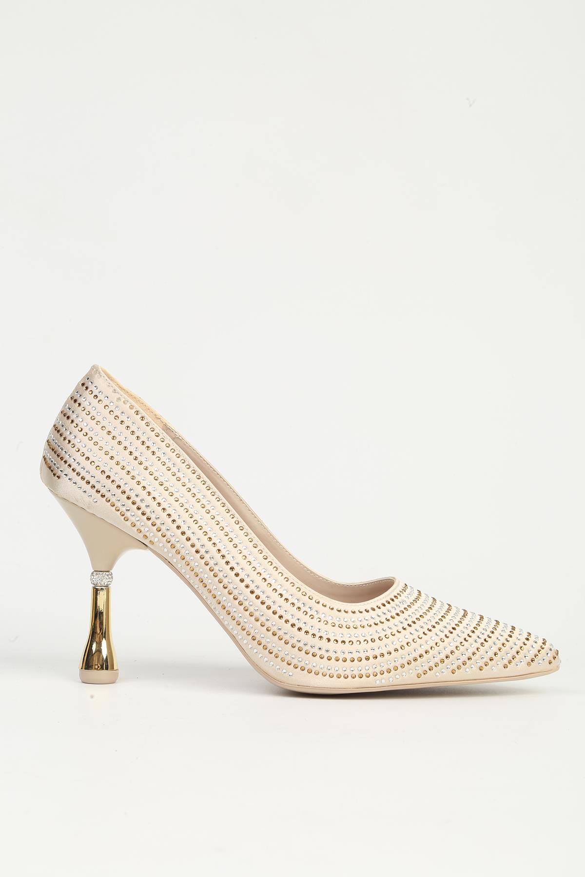 Altın Topuklu Ayakkabı PC-55010 - Görsel 2